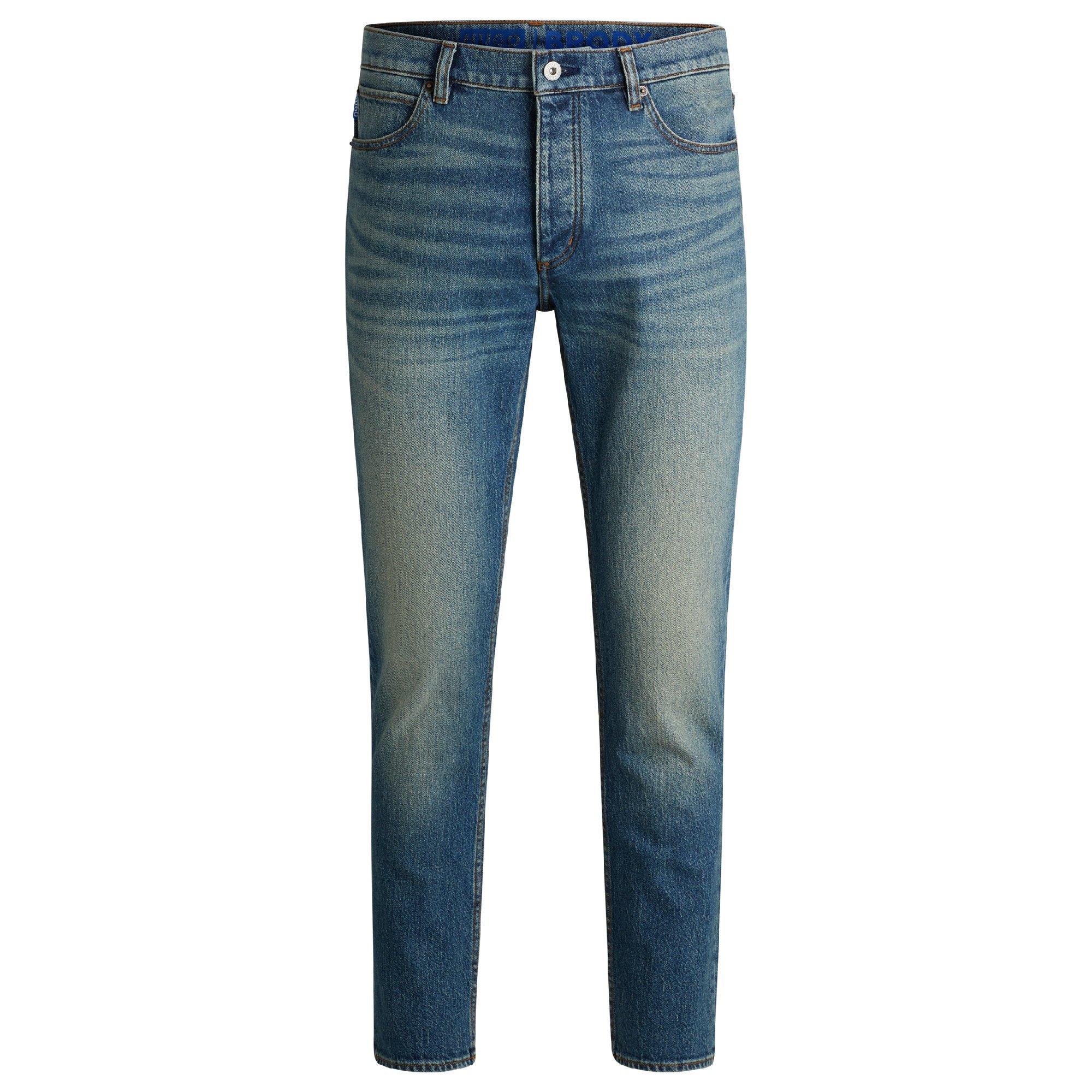 Medium Blue - Hugo - Brody 10259241 10 Slim Fit Jeans Mens - 4