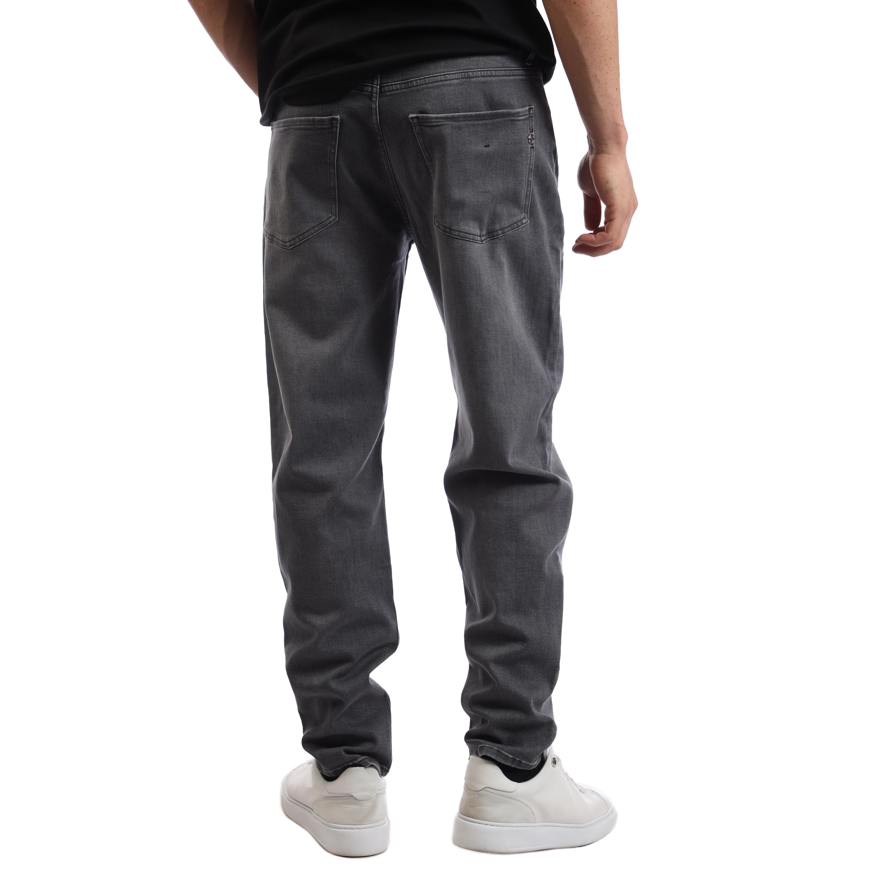 Medium Grey - Boss - H-Re.Maine 10263108 01 Slim Fit Jeans Mens - 3
