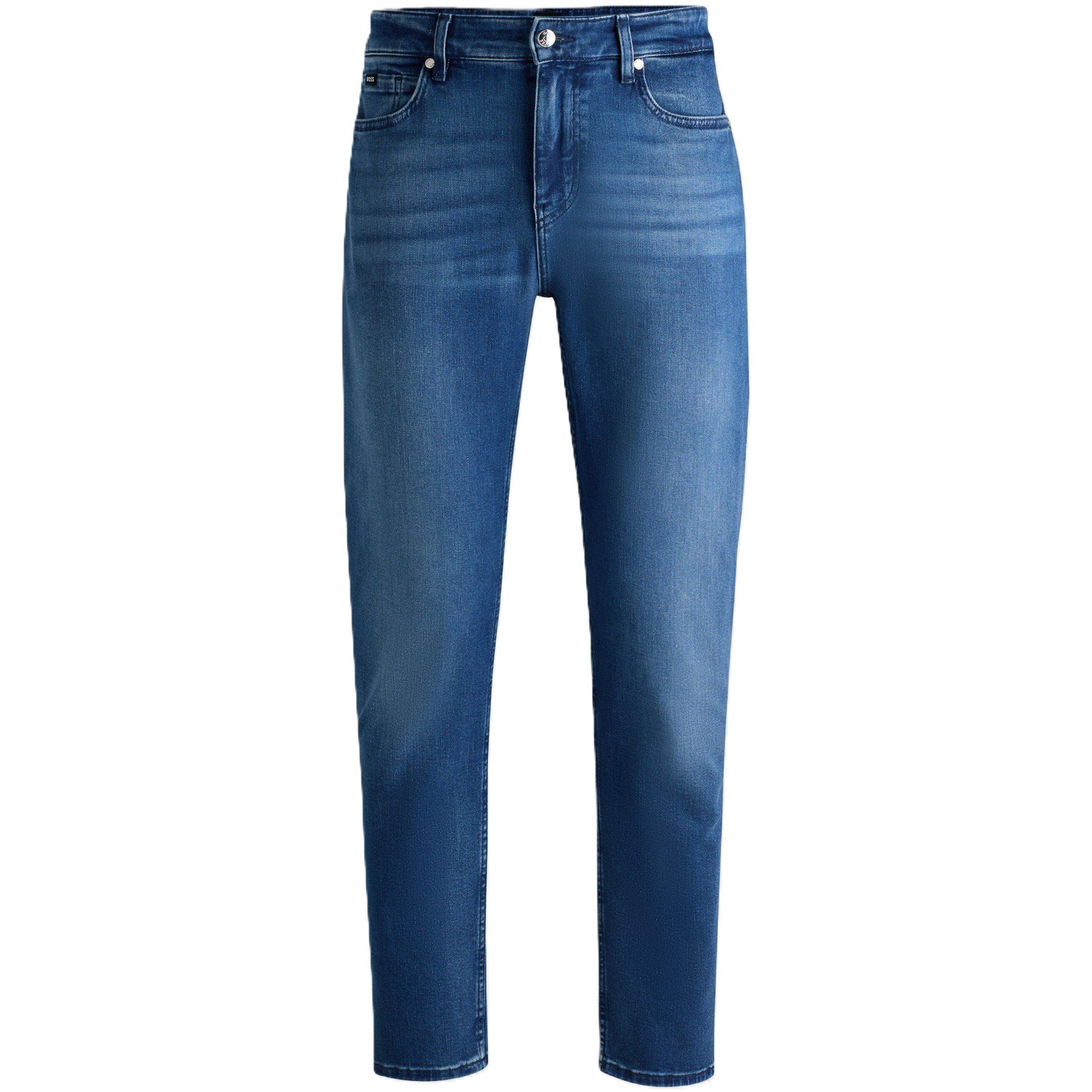 Boss Men's H Re.maine Slim Fit Jeans - Medium Blue - 38W R