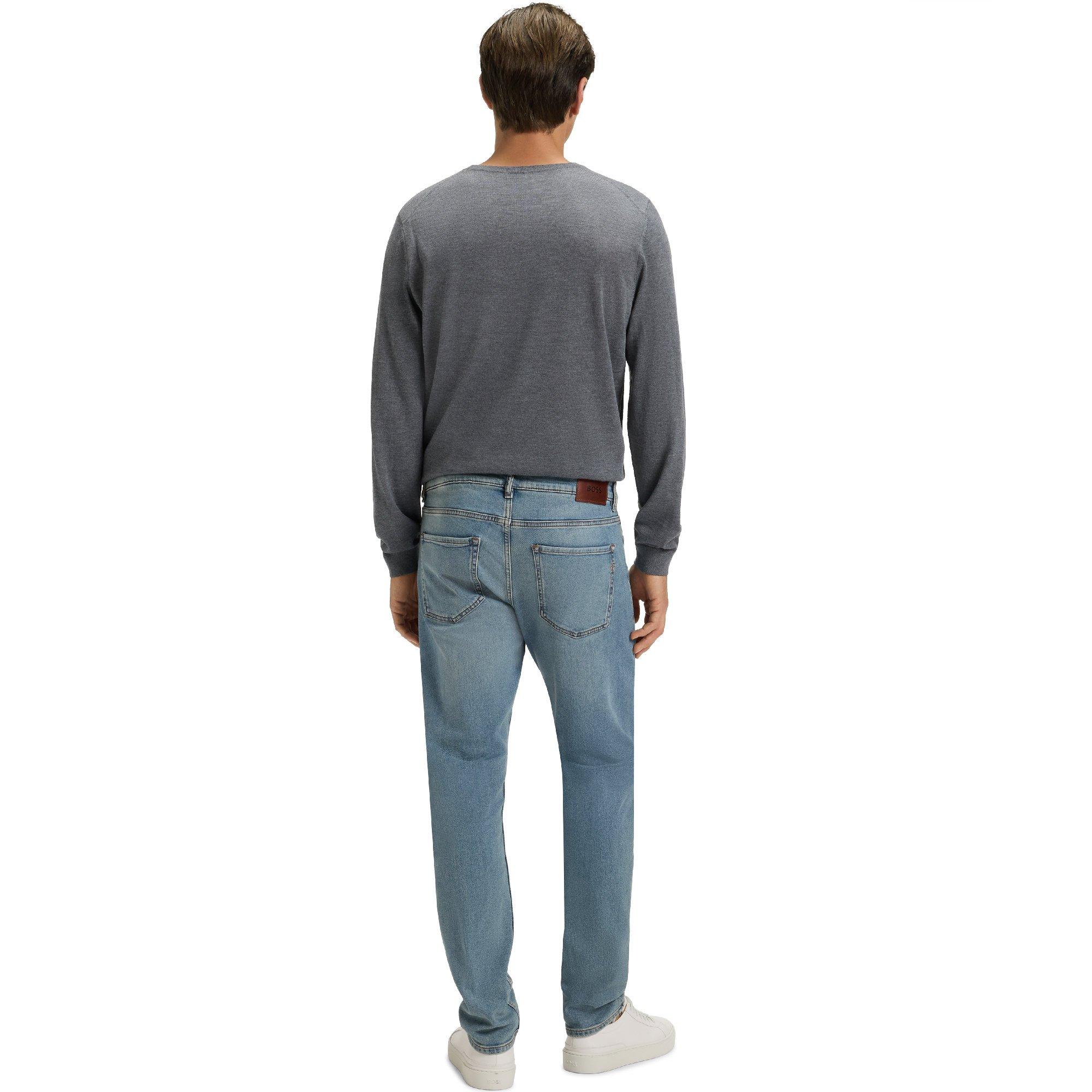 Bright Blue - Boss - H-Delaware 10263385 02 Slim Fit Jeans Mens - 2