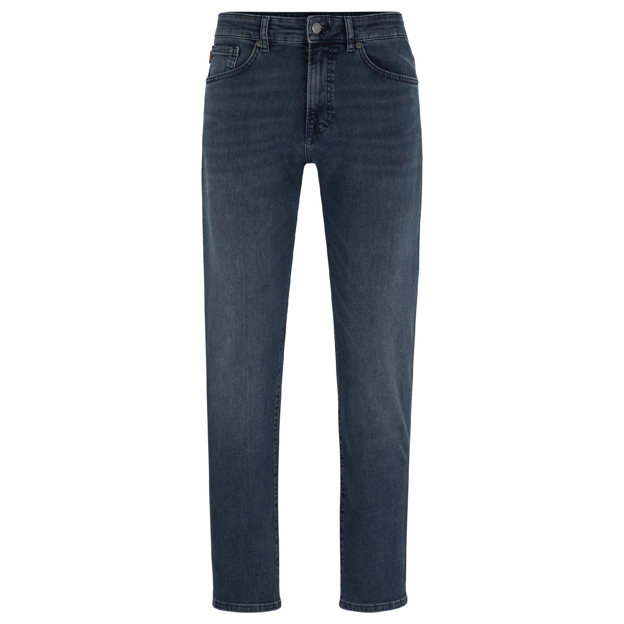 Navy - Boss - Re.Maine Bo 10263435 01 Slim Fit Jeans Mens - 4