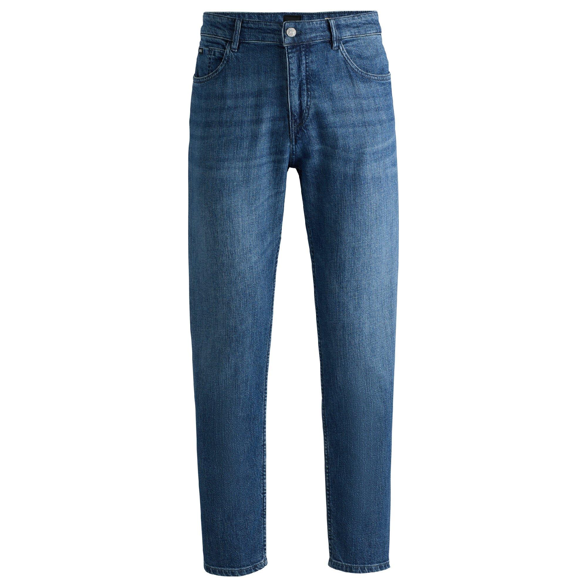Boss Men's H Re.maine Slim Fit Jeans - Turquoise Aqua - 35W XL