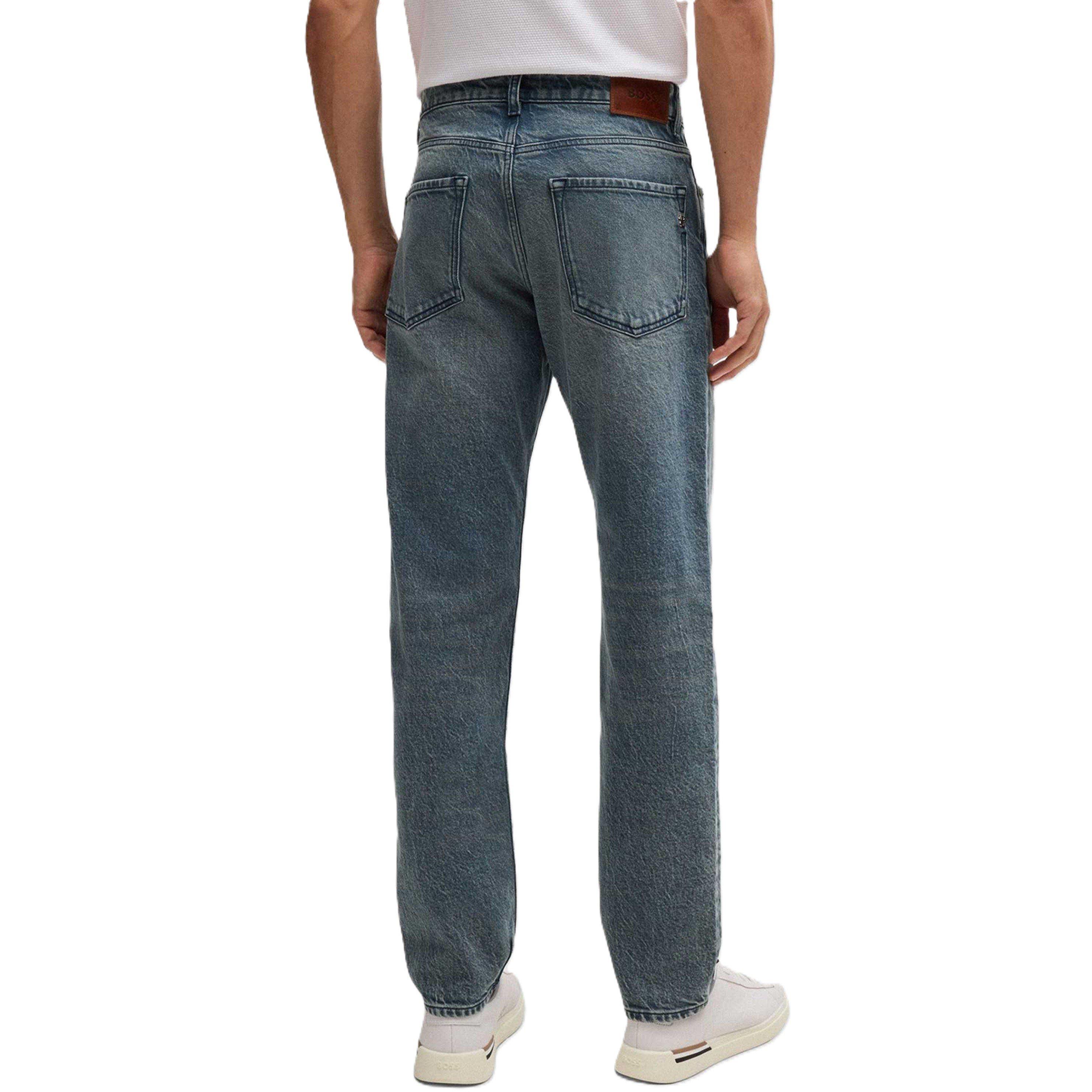 Turquoise Aqua - Boss - C-Re.Maine 10265590 01 Slim Fit Jeans Mens - 2