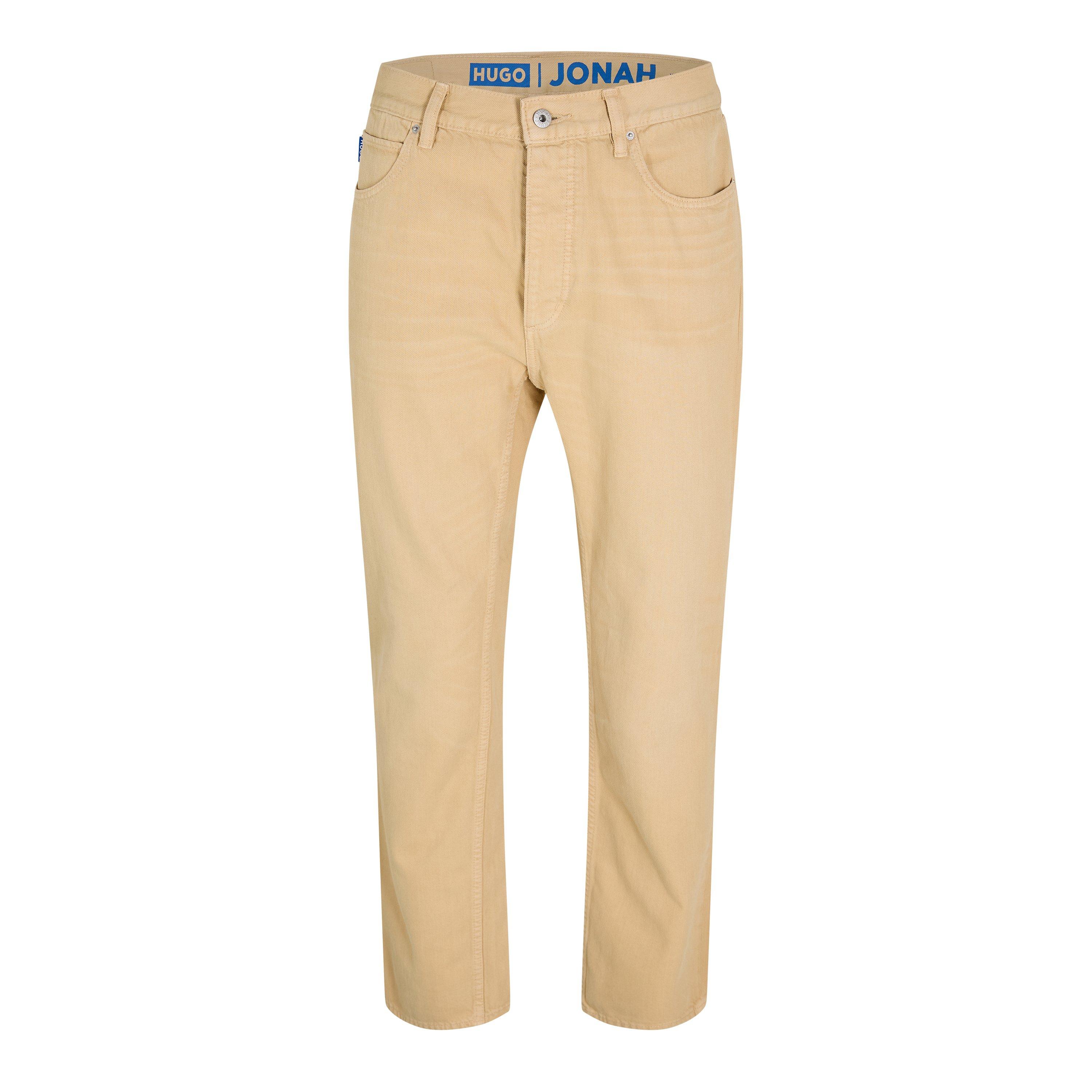 Medium Beige - Hugo - Men's Jonah Slim Fit Jeans - 1
