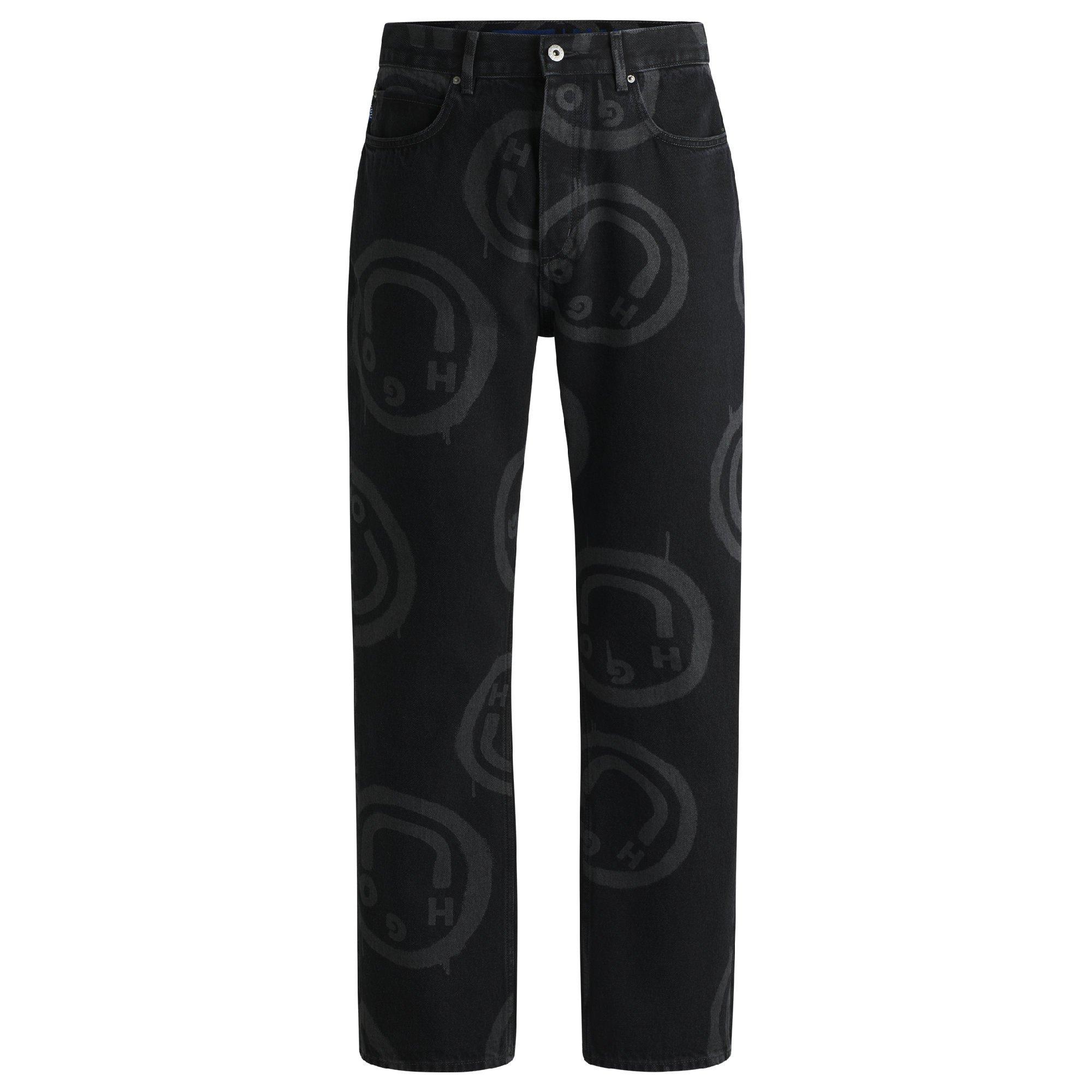 Black - Hugo - Men's Nate Slim Fit Jeans - 1