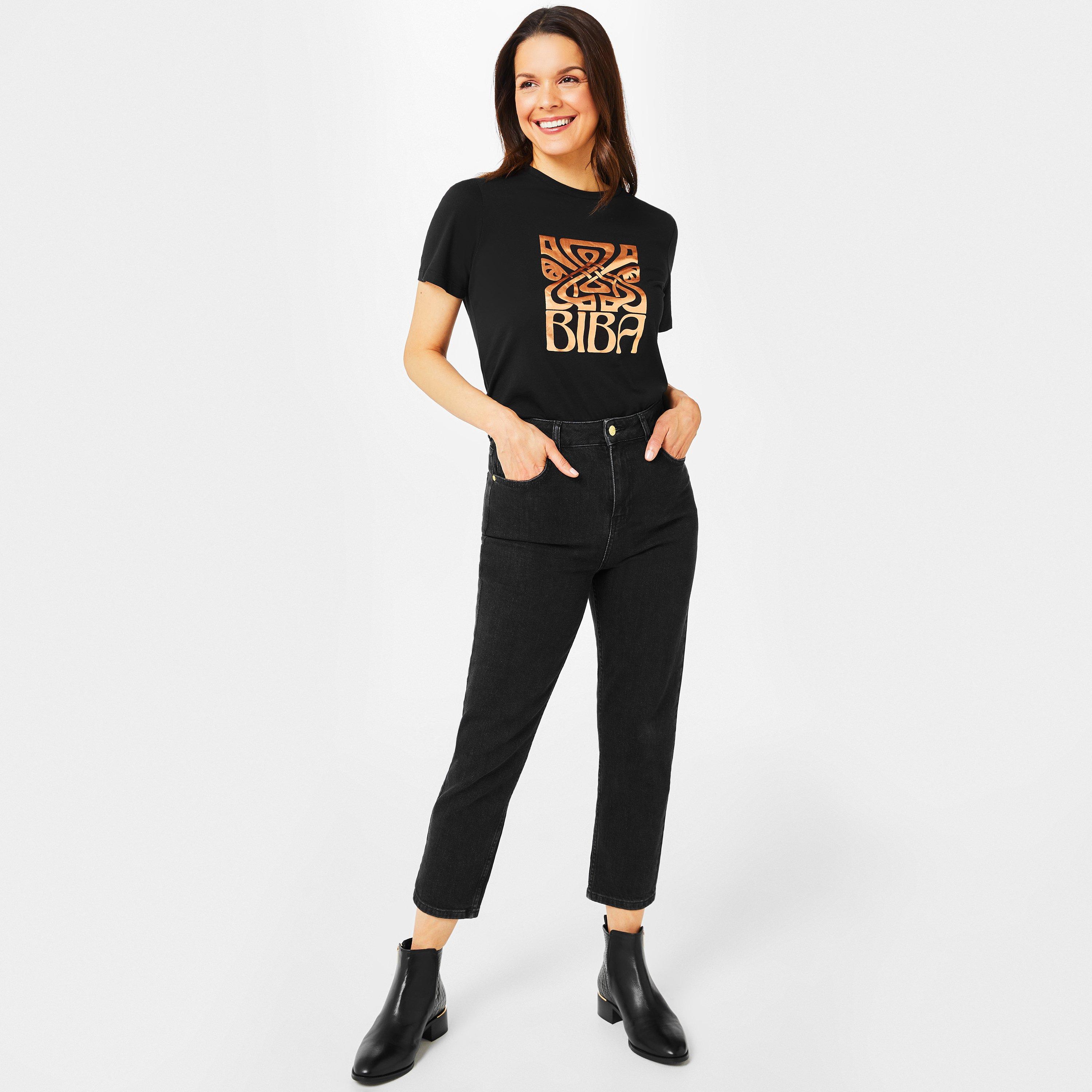 Black - Biba - BIBA Cara Mom Jeans - 4