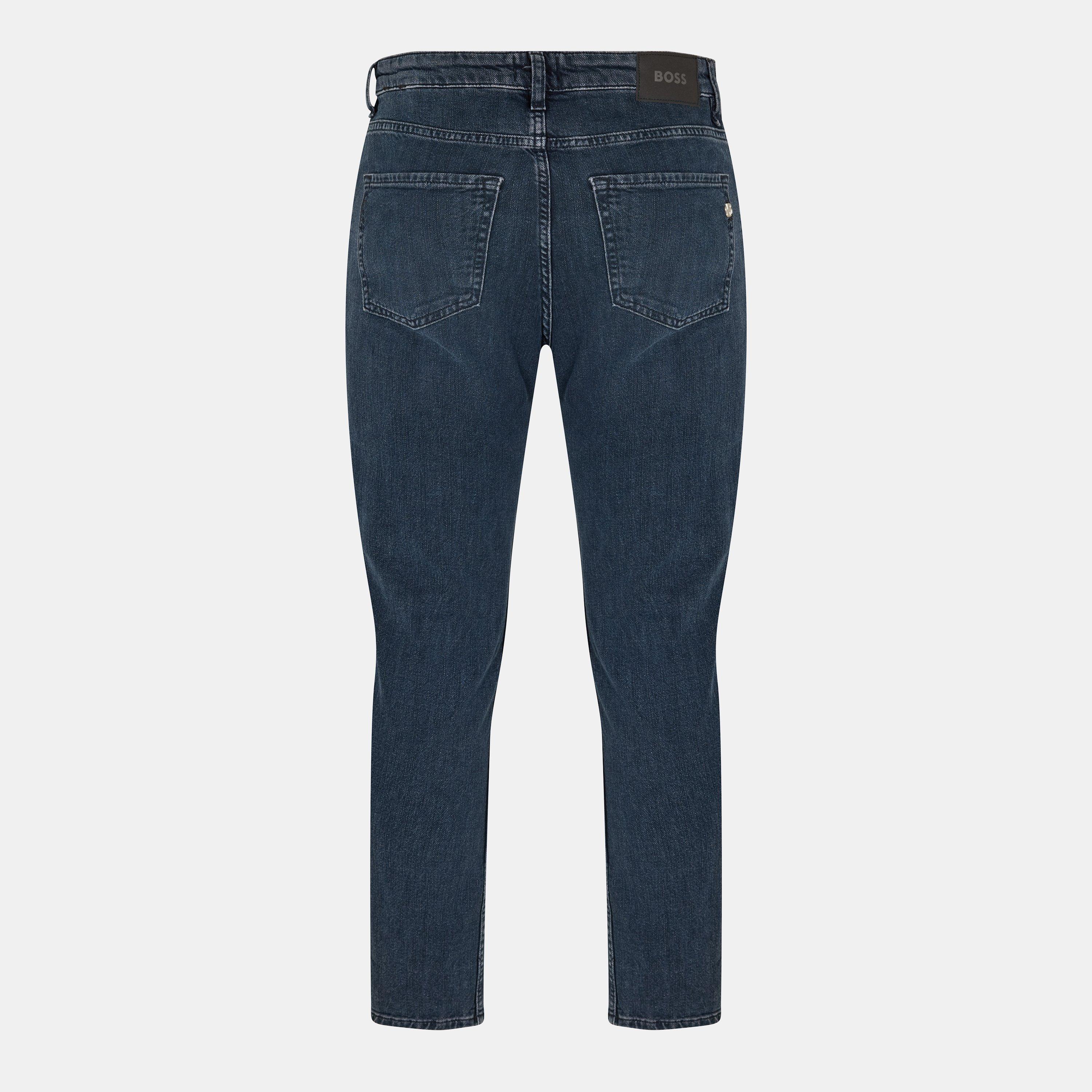 Dark Blue - Boss - H-Delaware 10268788 01 Slim Fit Jeans Mens - 2