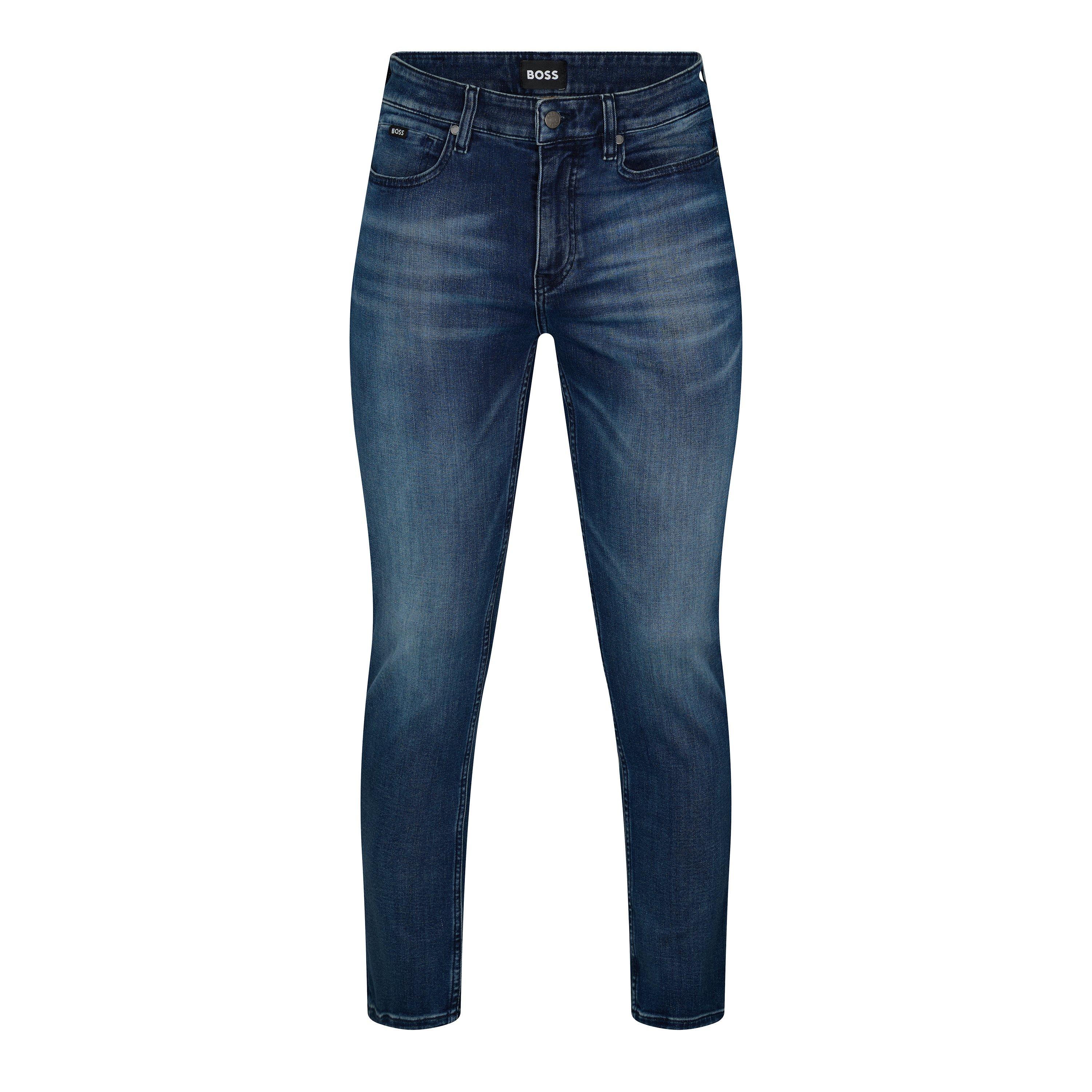Boss H-Delaware 10263151 02 Slim Fit Jeans Mens - Dark Blue - Size 38W R