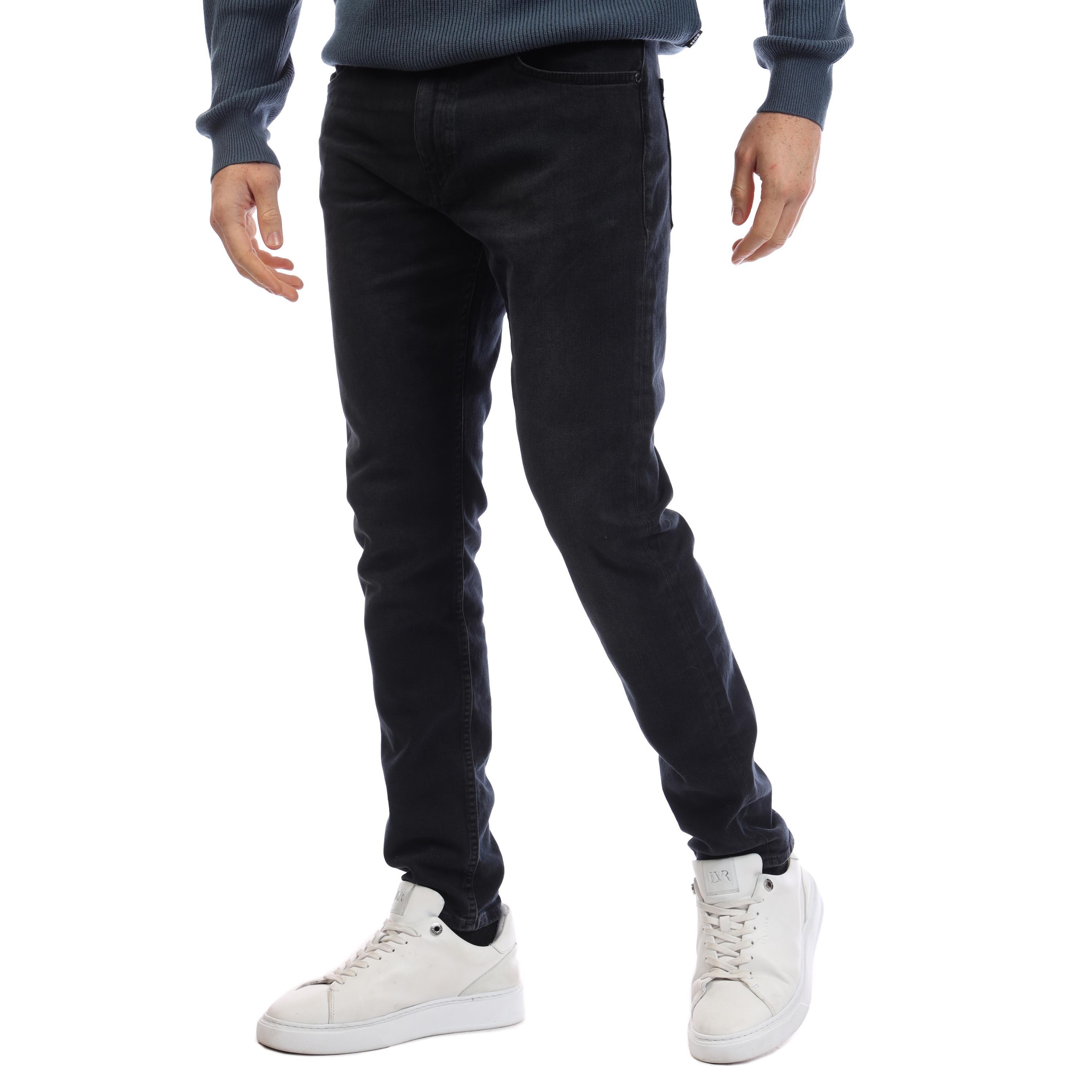 Black - Boss - Taber Slim Fit Jeans - 3