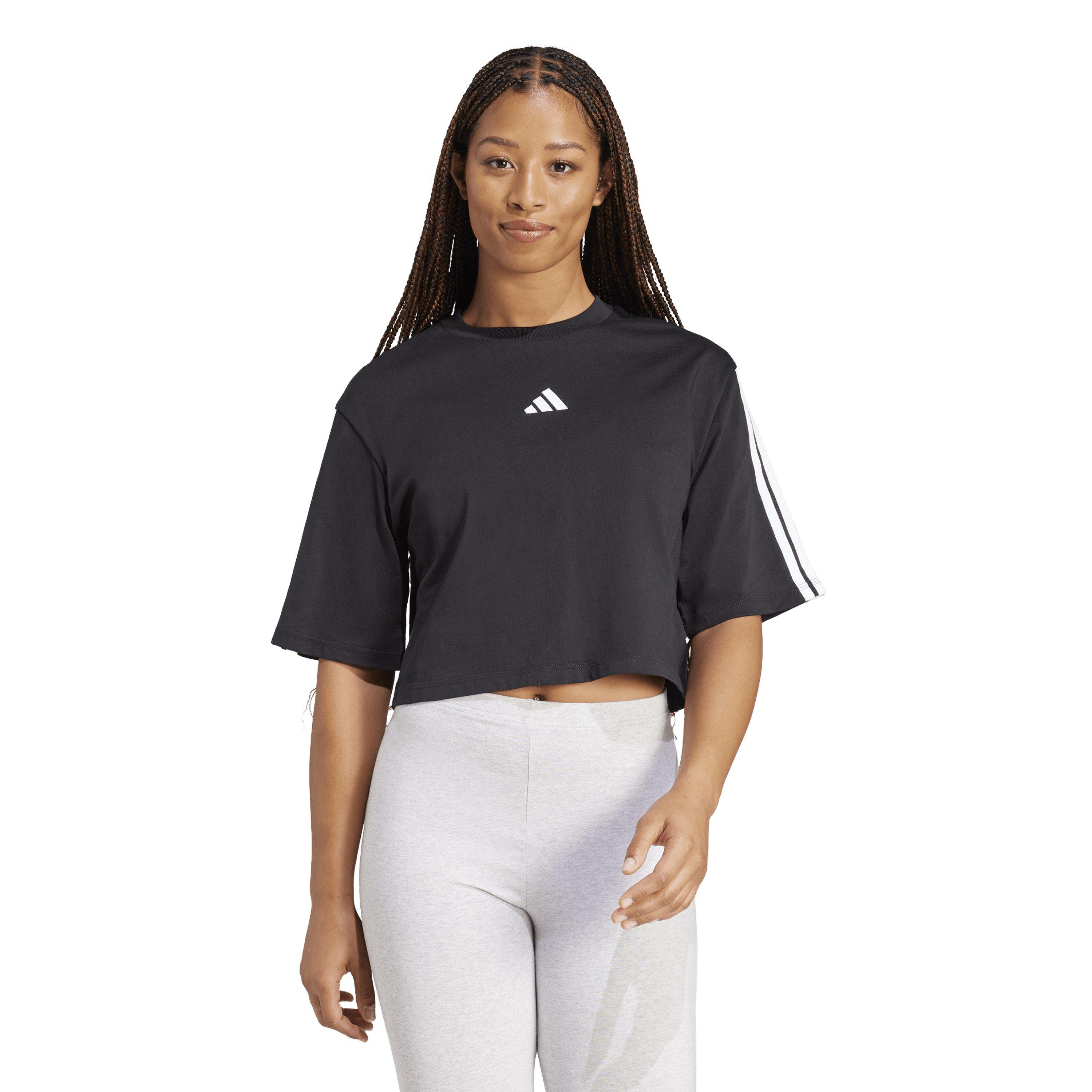 Black/White - adidas - Crop Top - 2