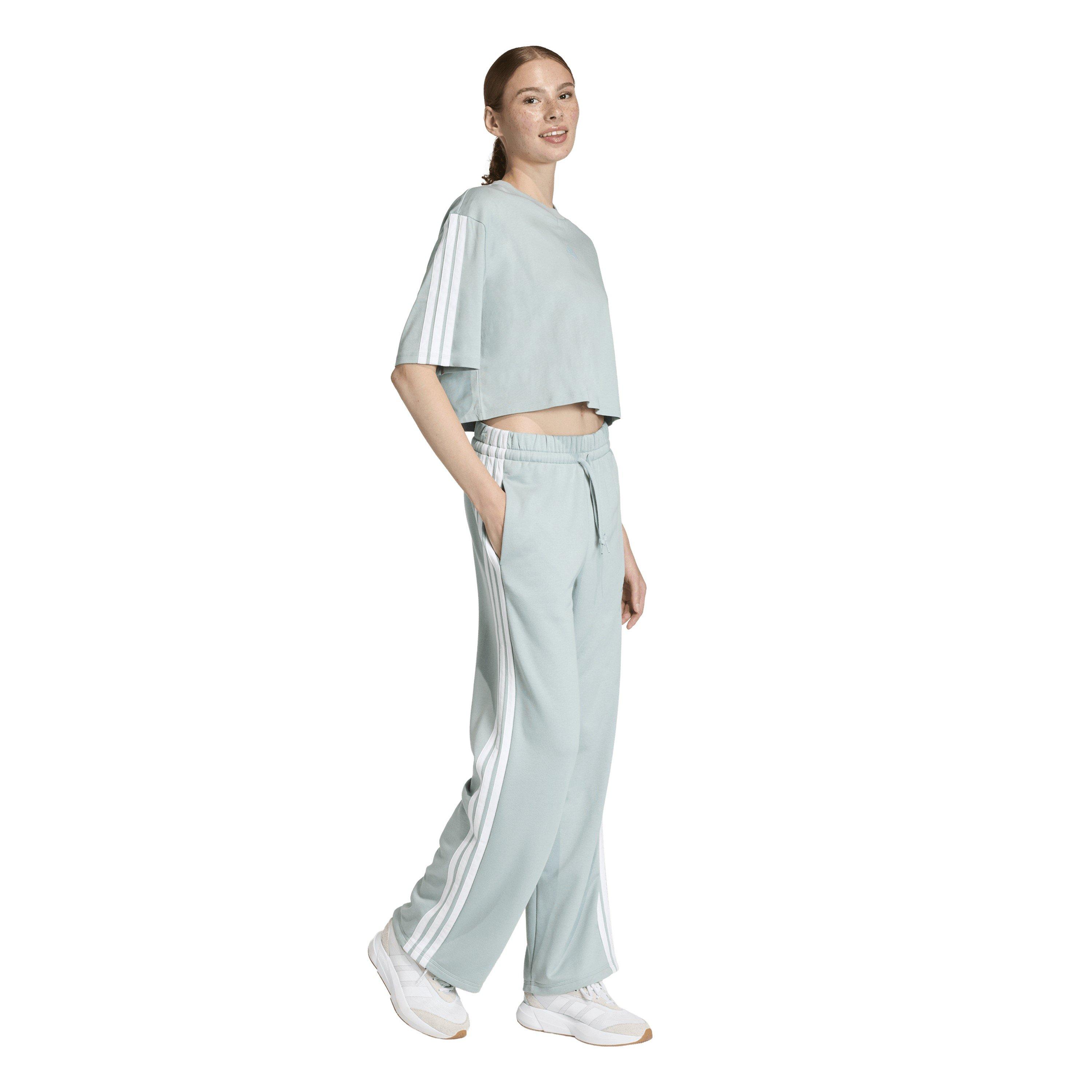 W.Sage/White - adidas - Women's Crop Top - 6