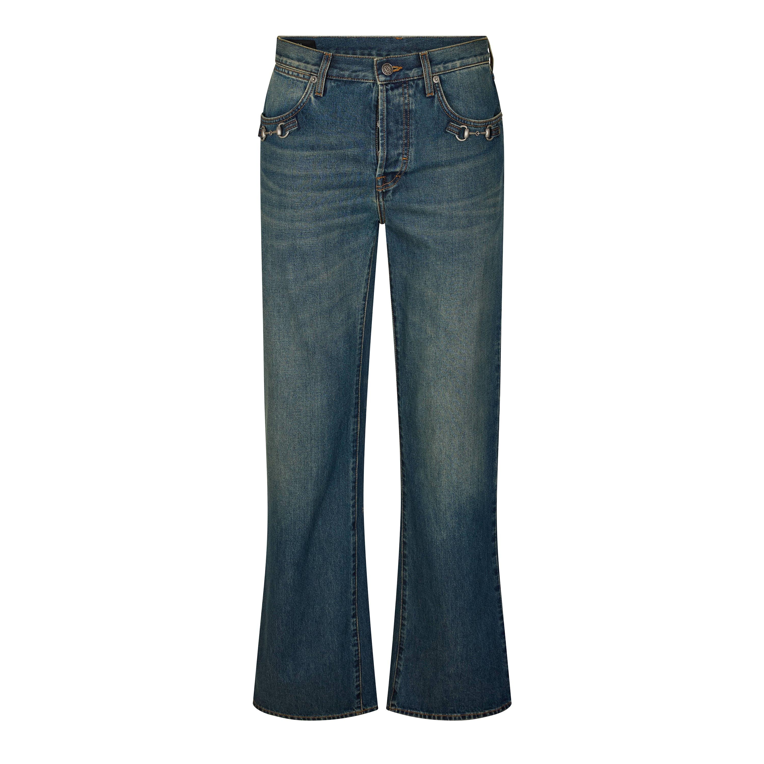 Blue - Gucci - Men's Straight Leg Jeans - 1