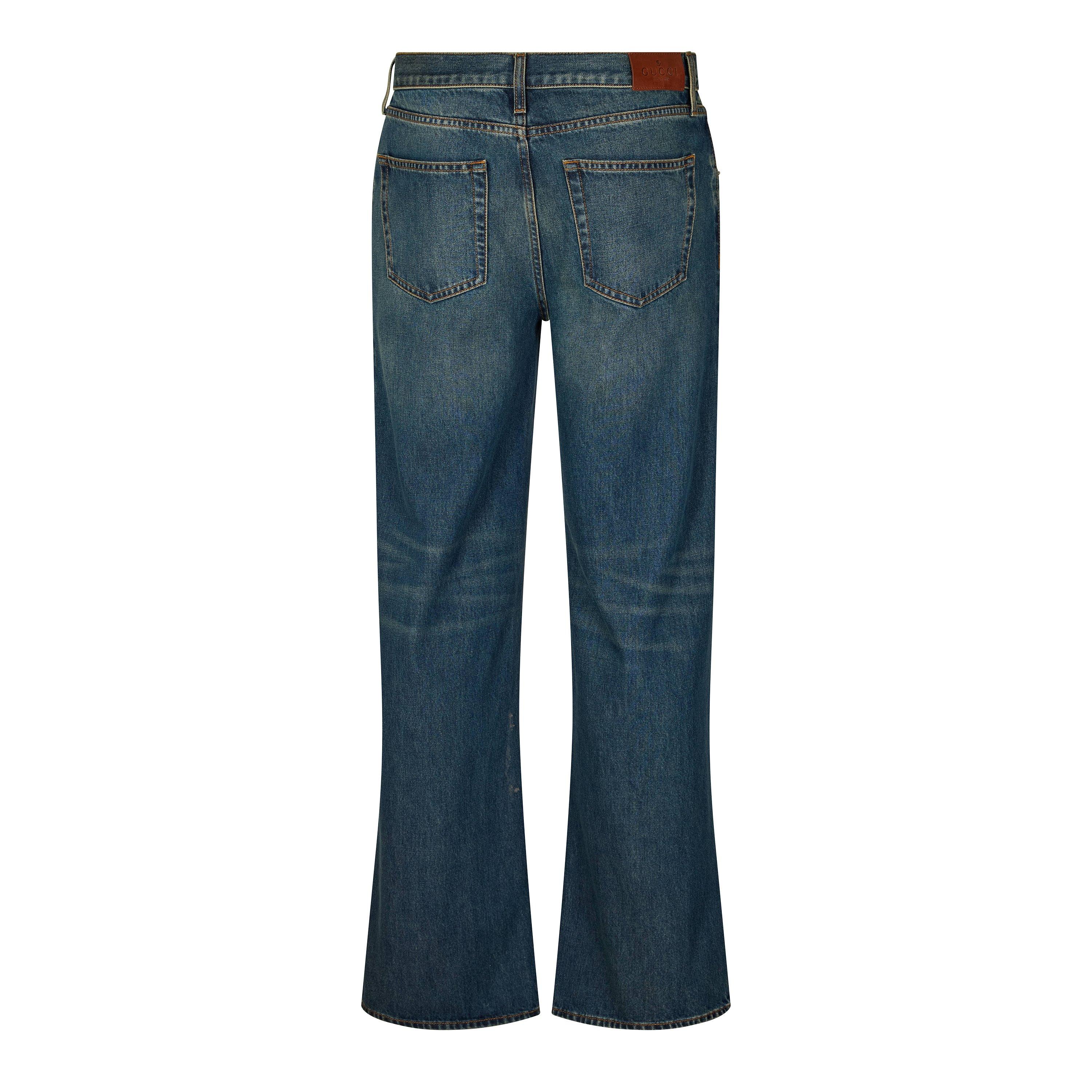 Blue - Gucci - Men's Straight Leg Jeans - 2