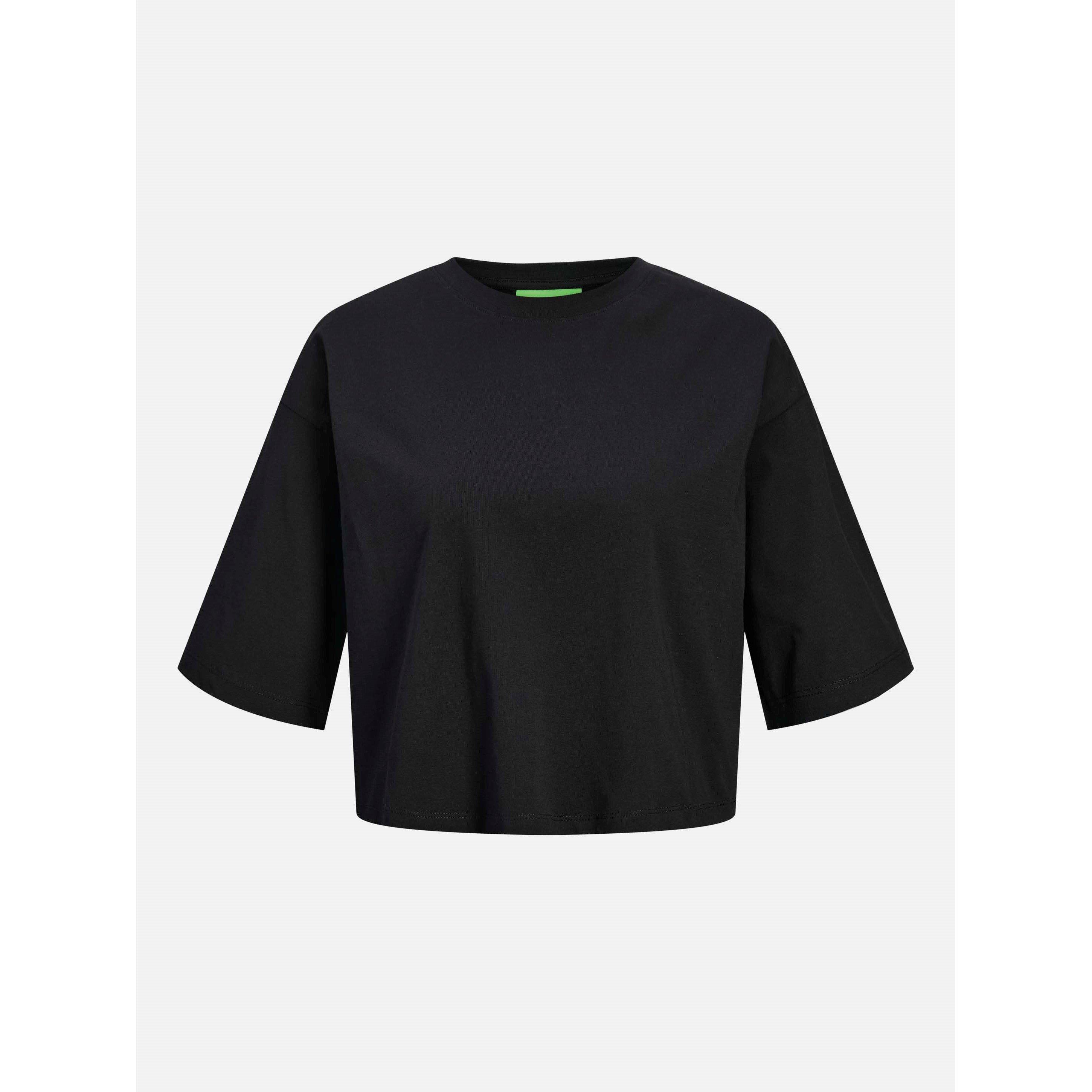 Black - JJXX - Andrea Loose Cropped T-Shirt Ladies - 1