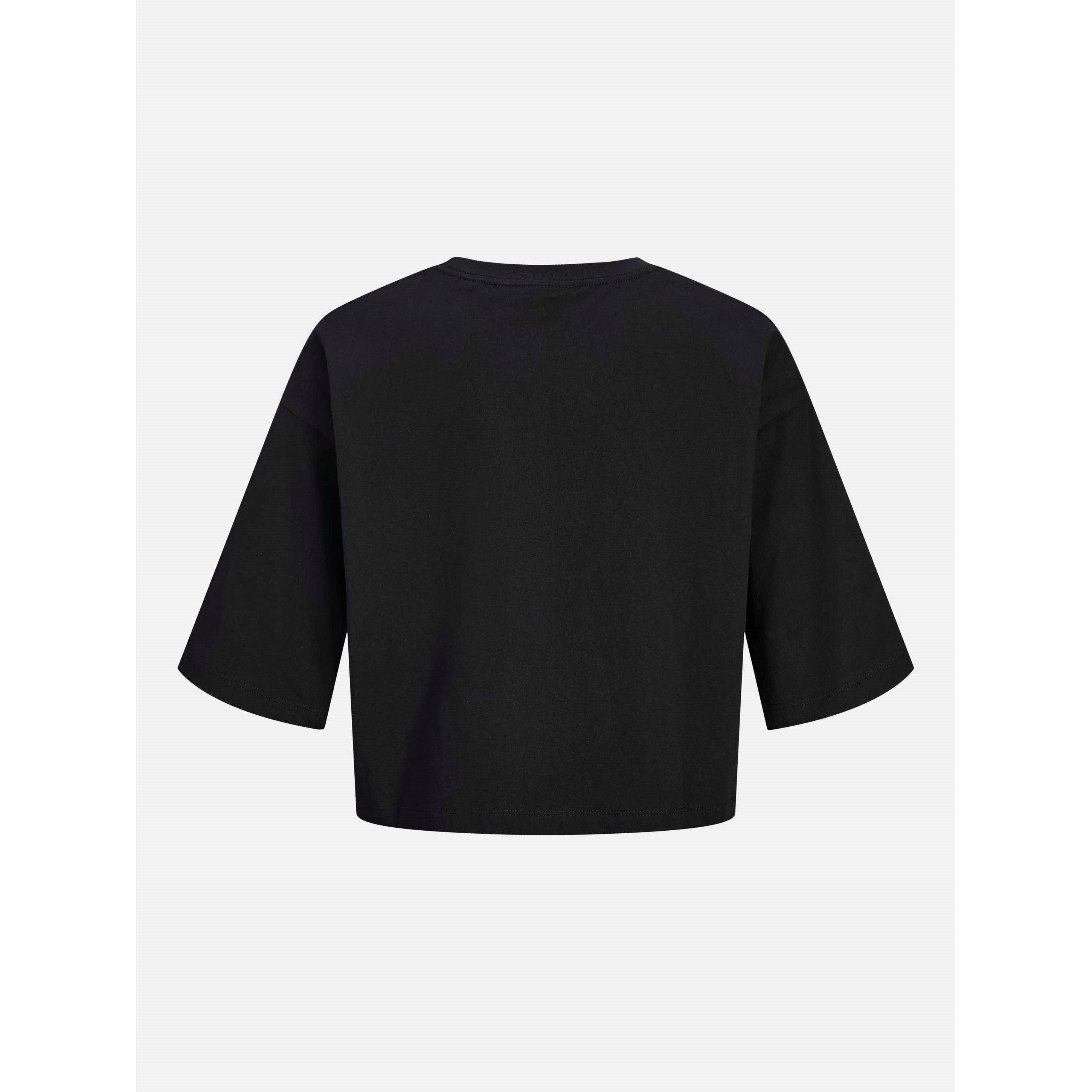 Black - JJXX - Andrea Loose Cropped T-Shirt Ladies - 2