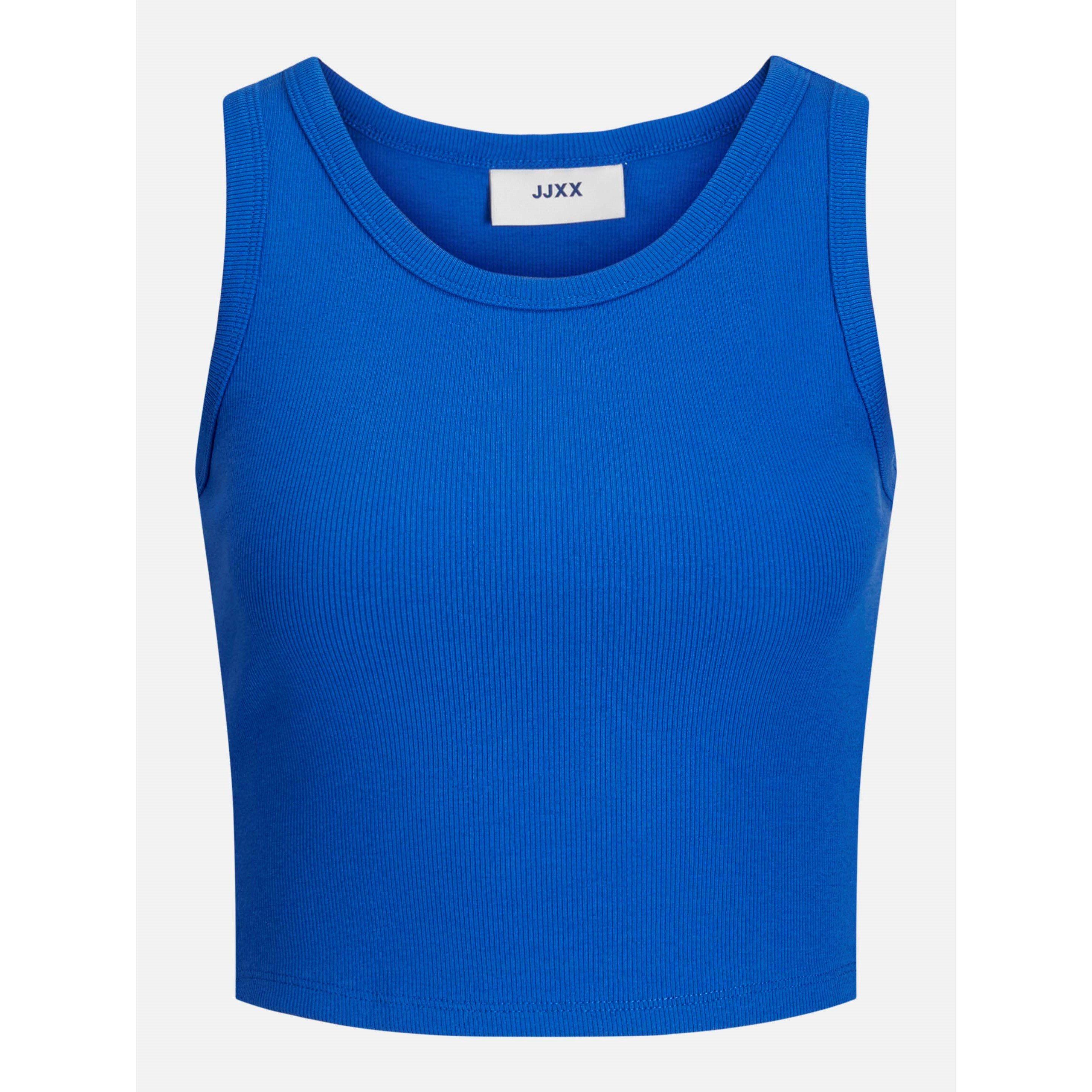 Jjxx Women's Fallon Sleeveless Ribbed Top - Blue Iolite - 14 (L)