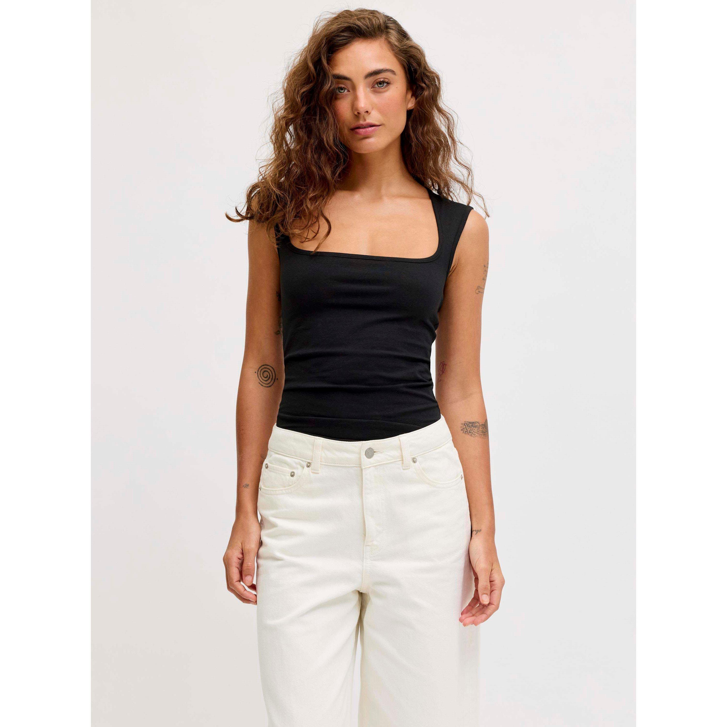 Black - JJXX - Sleeveless Square Neck Top Ladies - 3
