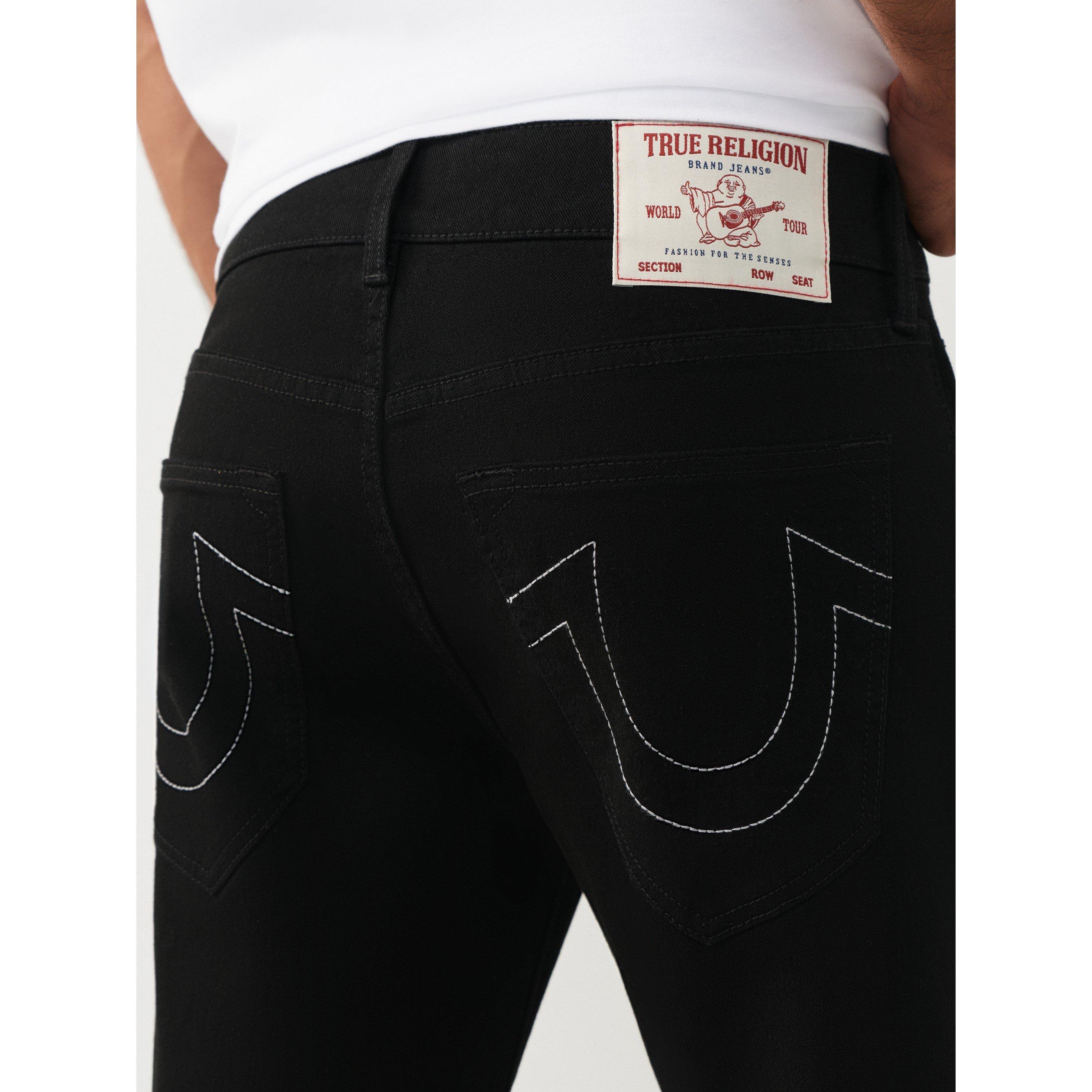 Black - True Religion - Men's Slim Fit Jeans - 4