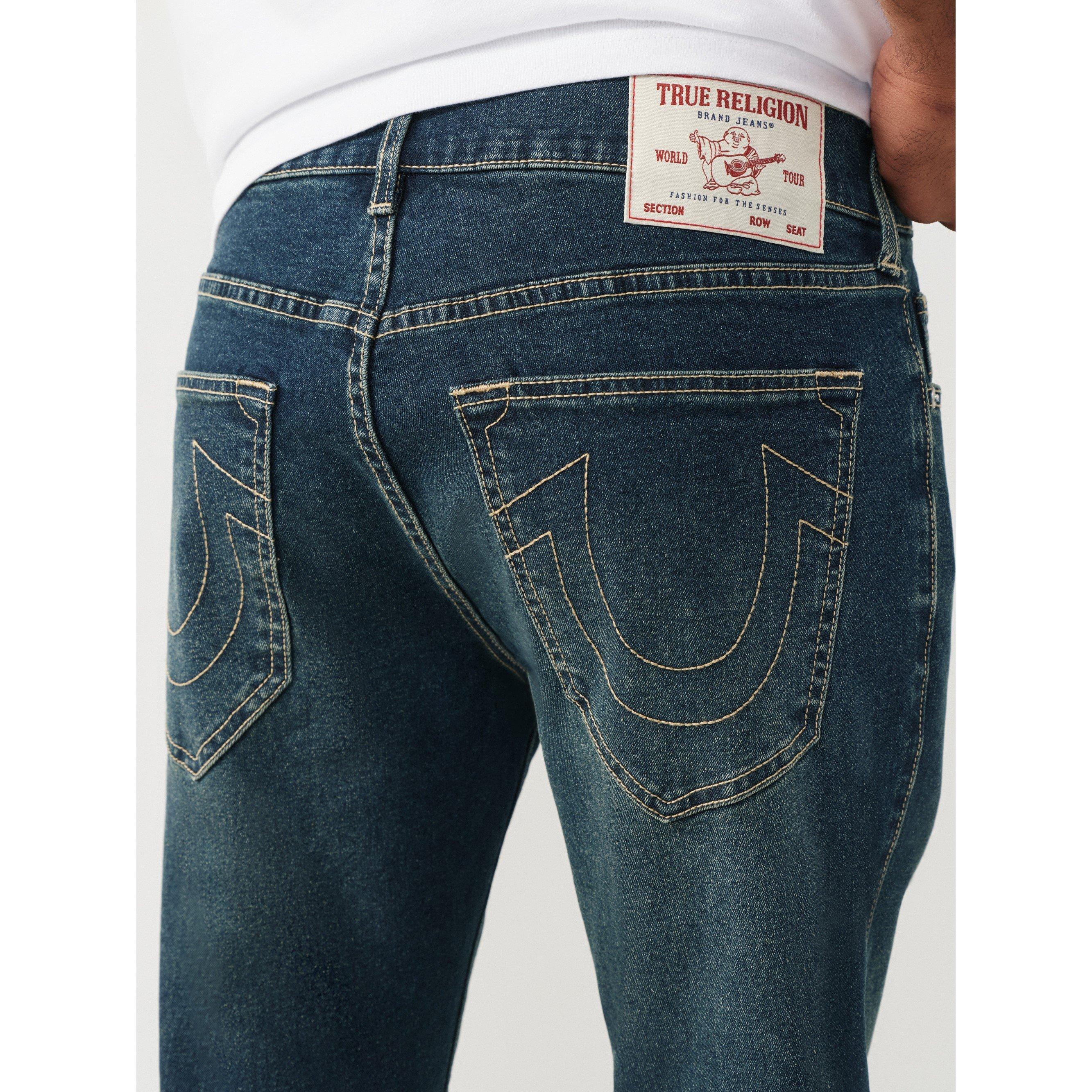 Dark Blue - True Religion - Men's Slim Fit Jeans - 4