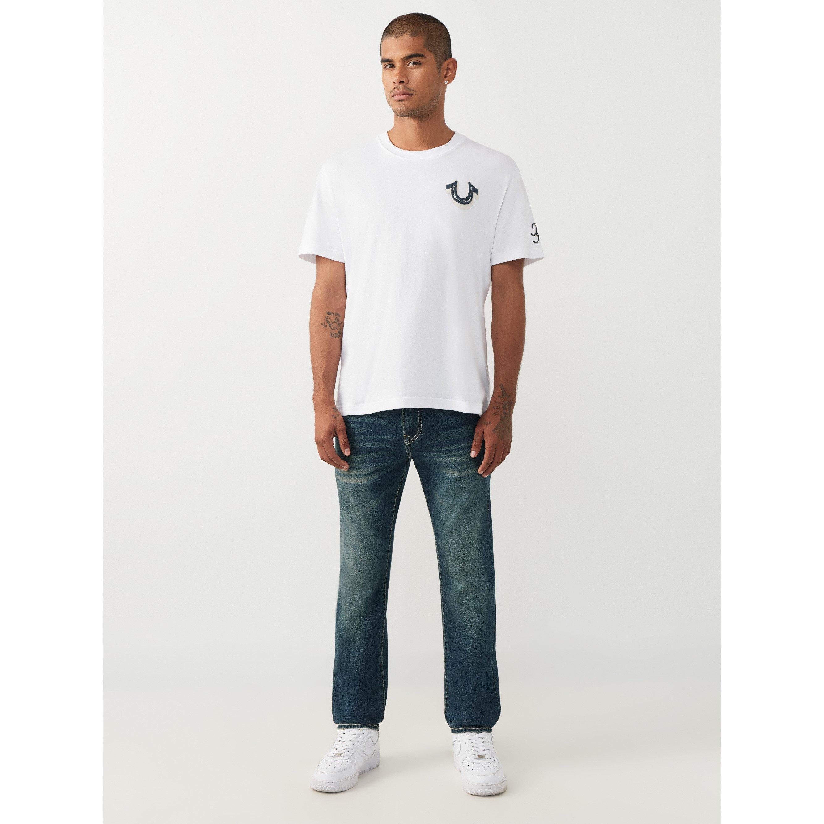 Dark Blue - True Religion - Men's Slim Fit Jeans - 5
