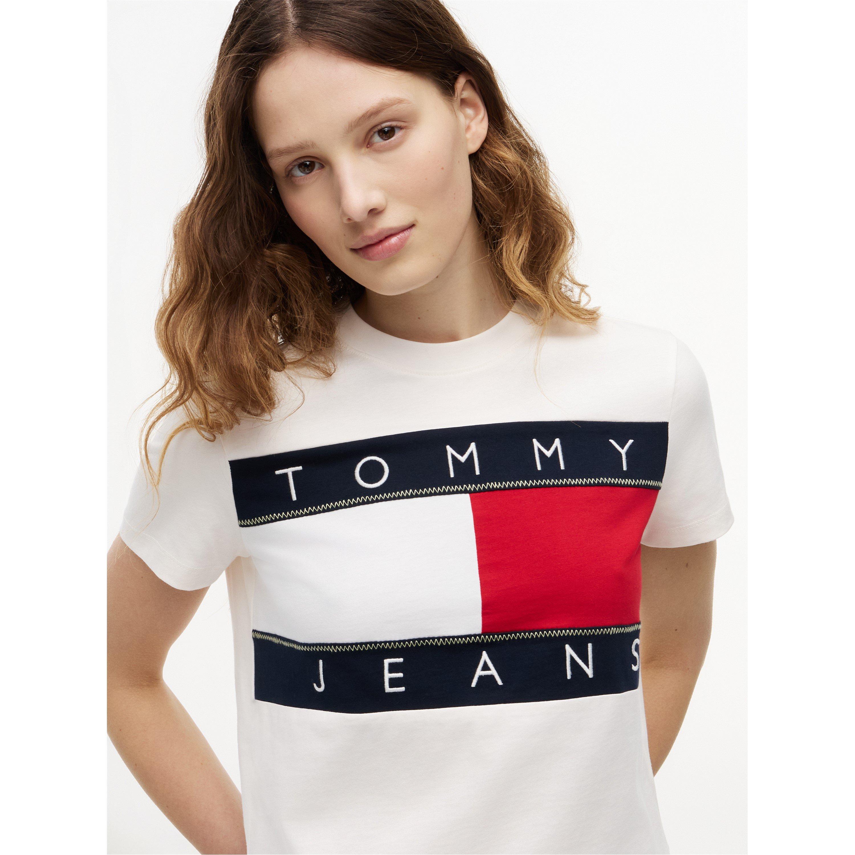 Ancient White - Tommy Jeans - Women's Cropped Crop Top - 4