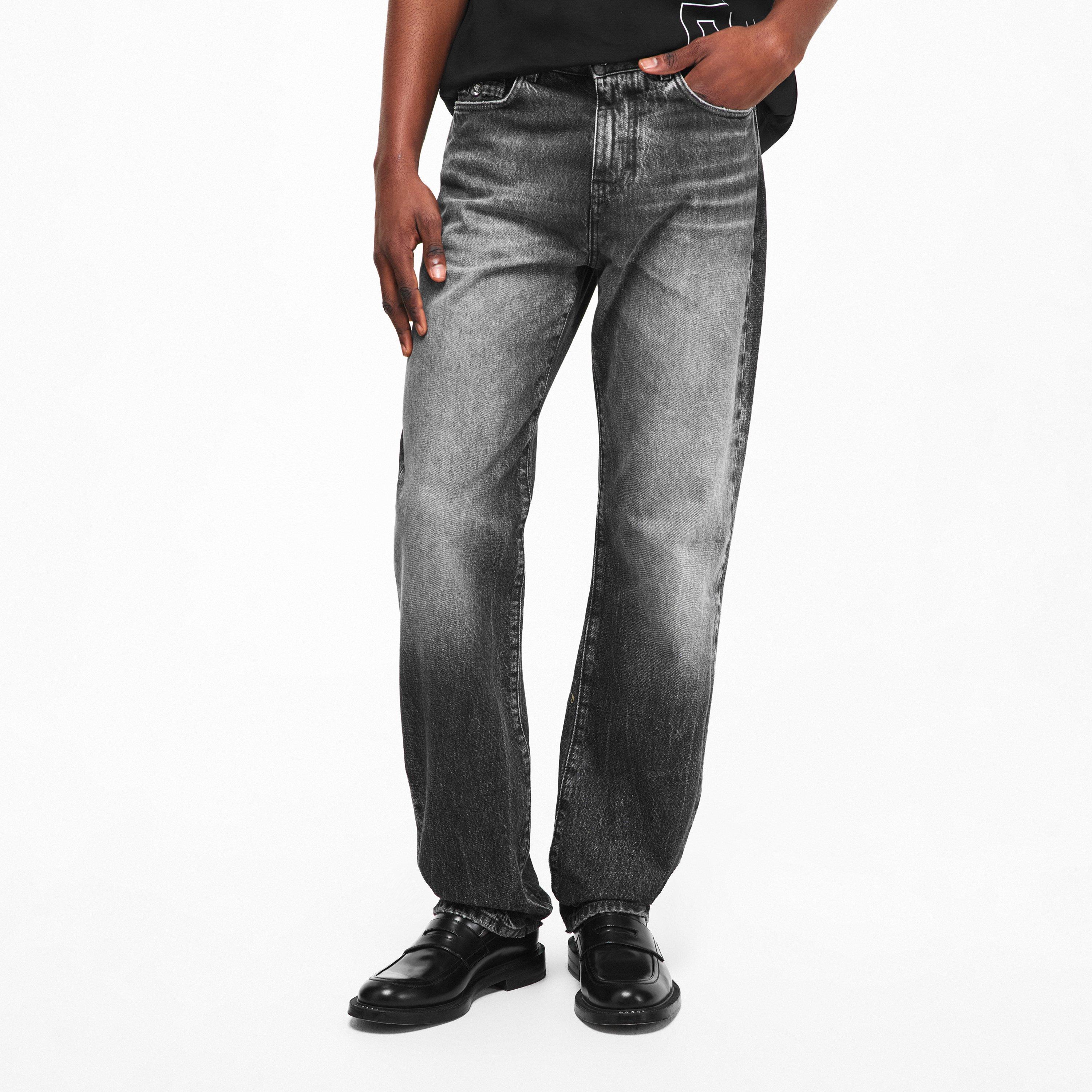 Medium Grey - Versace - Men's Stone Wash Slim Fit Jeans - 3