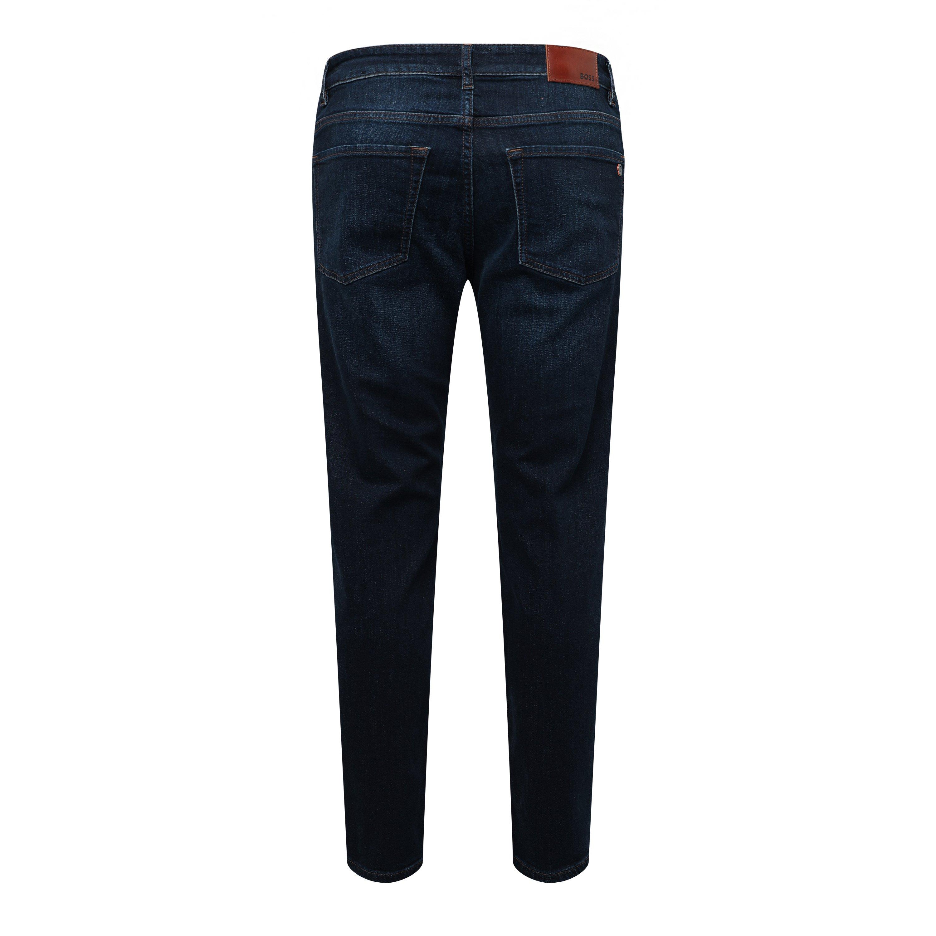 Dark Blue - Boss - Men's Maine Slim Fit Jeans - 3