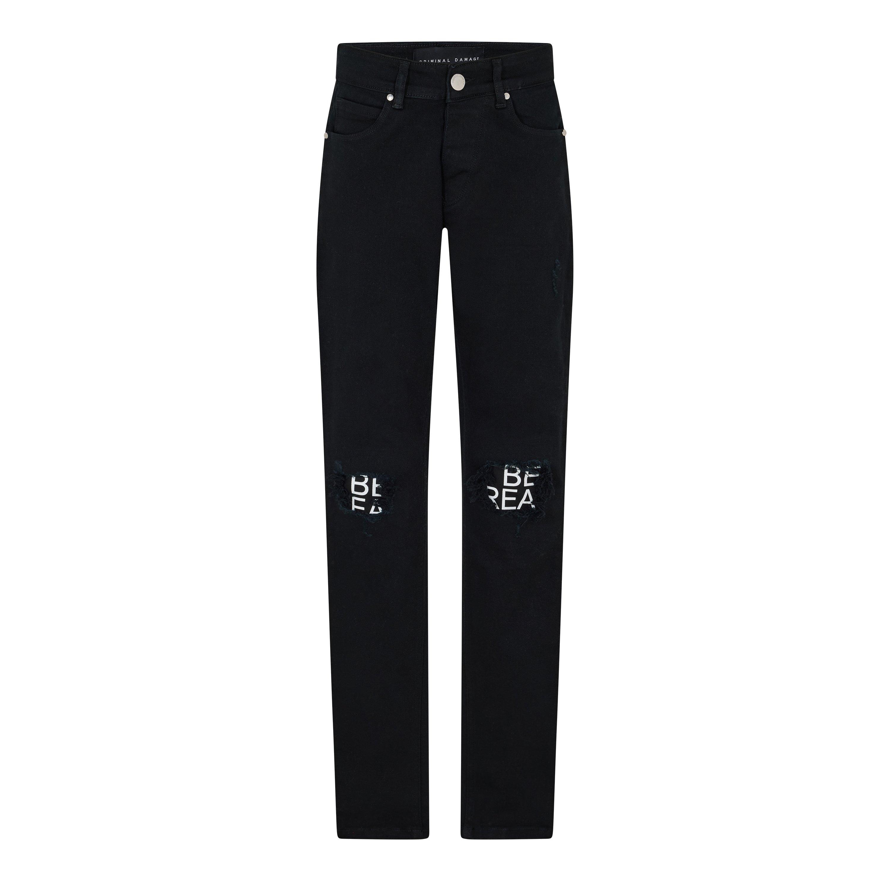 Black - Criminal Damage - Men's Real Jean Slim Fit Jeans - 1
