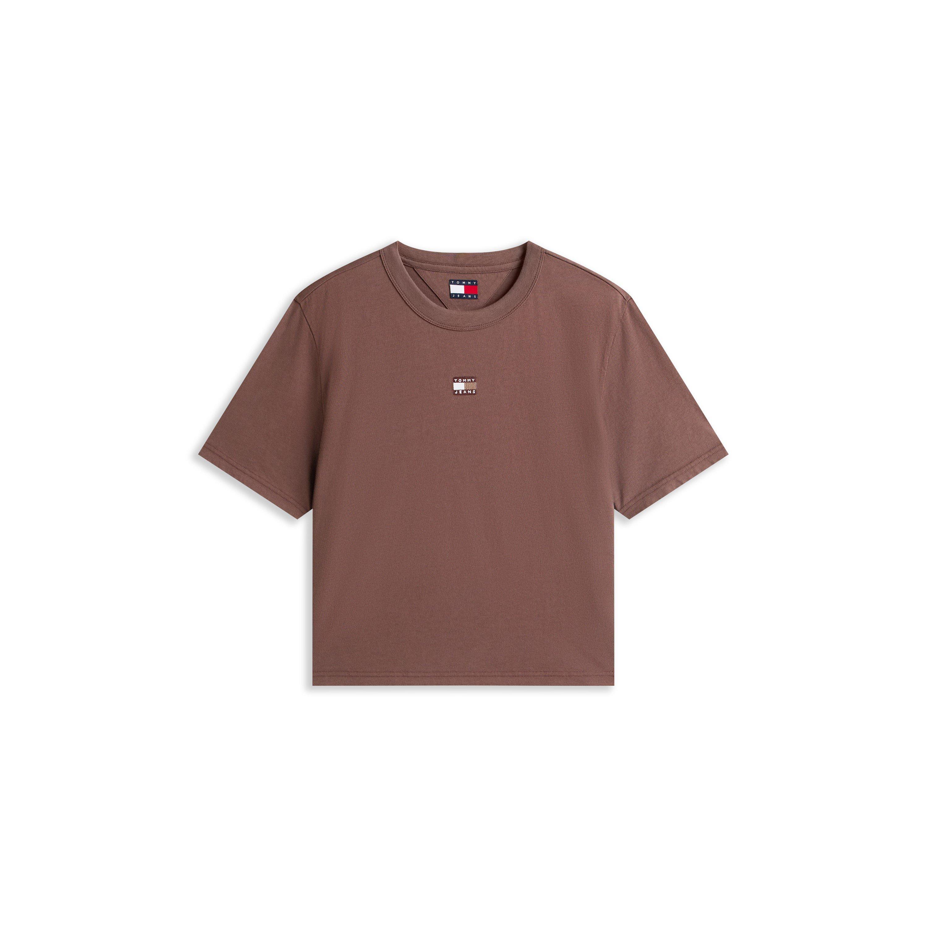 Tommy Jeans Women's Logo T-Shirt - Black Walnut - 12 (M)