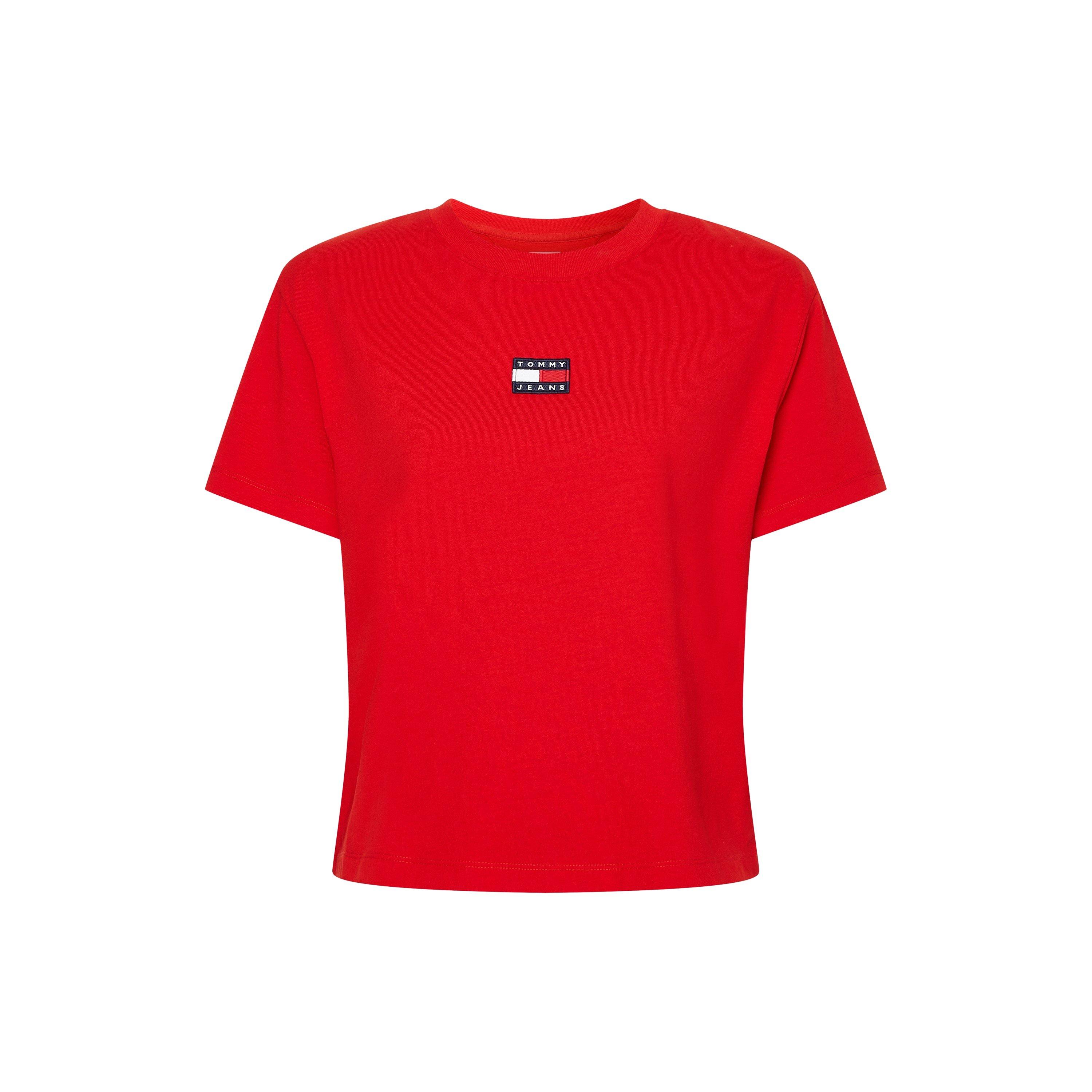 Tommy Jeans Women's Logo T-Shirt - Deep Crimsn Xnl - 12 (M)