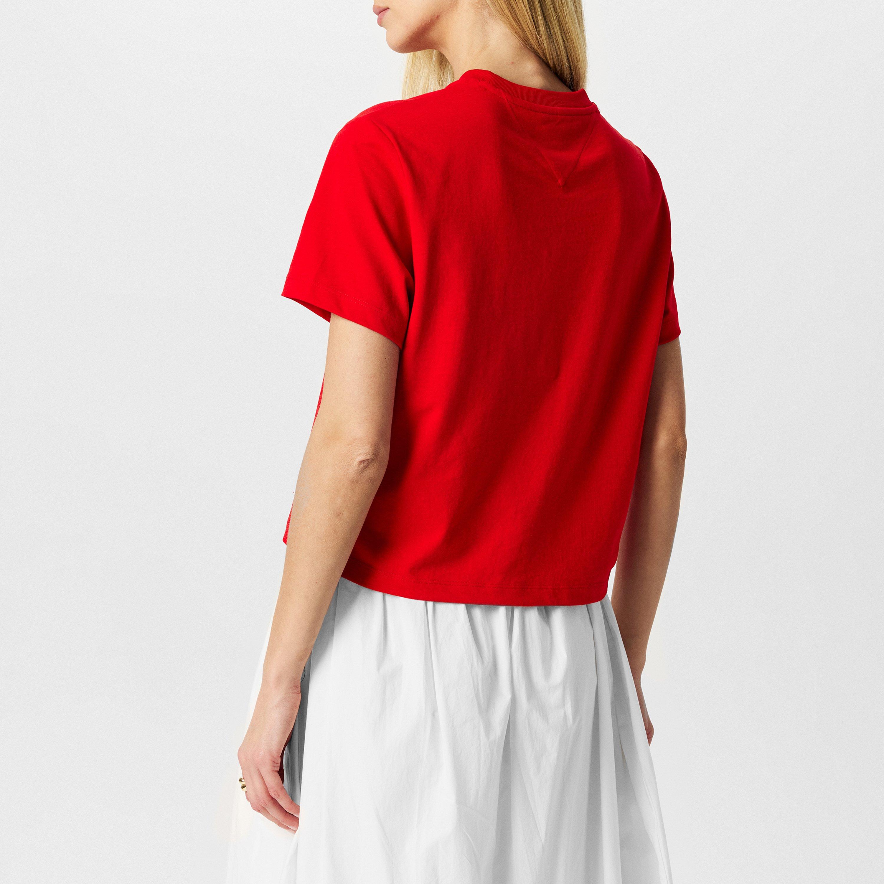 DEEP CRIMSN XNL - Tommy Jeans - Logo T-Shirt - 4