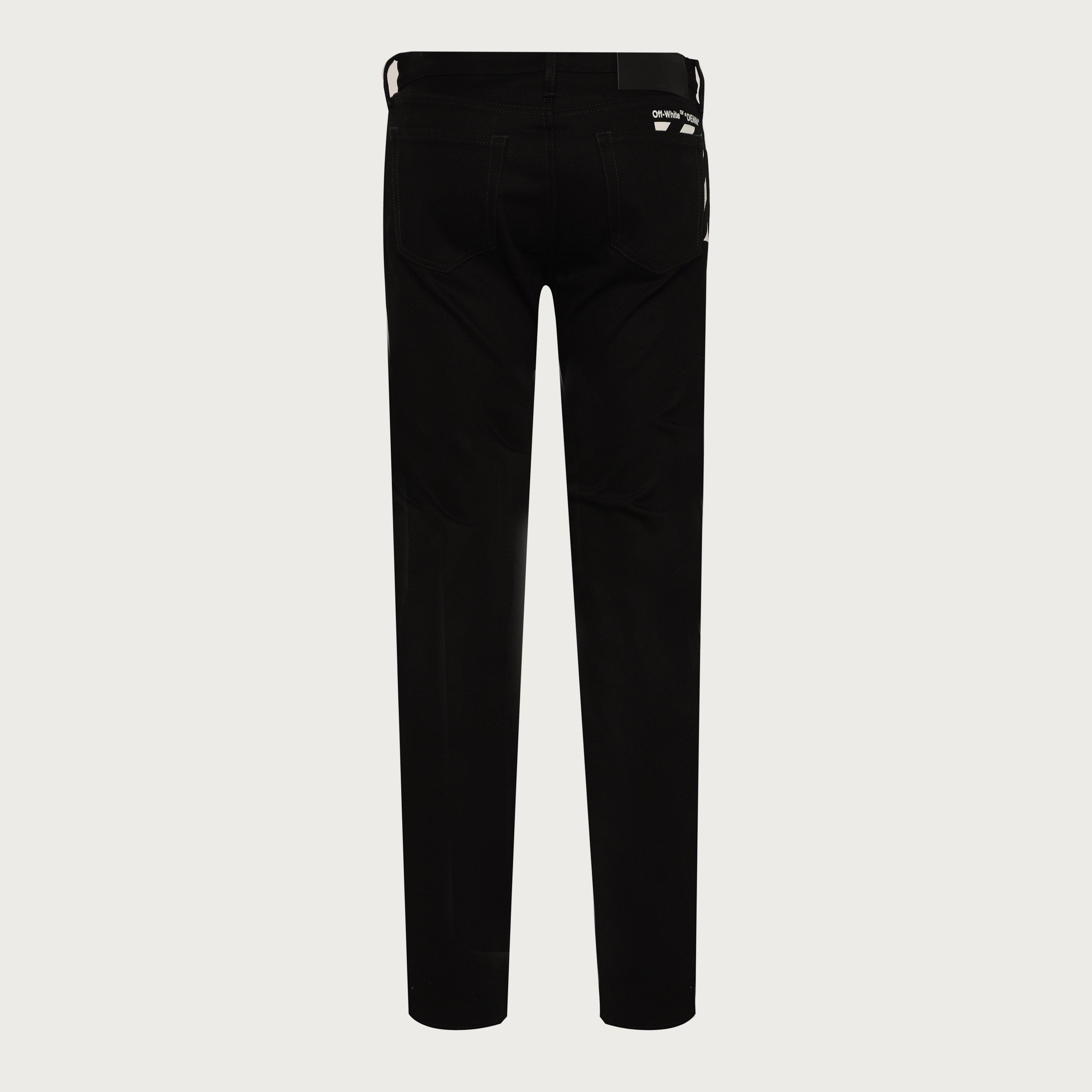 Black White - Off White - Off Slim Jeans  Sn99 - 2