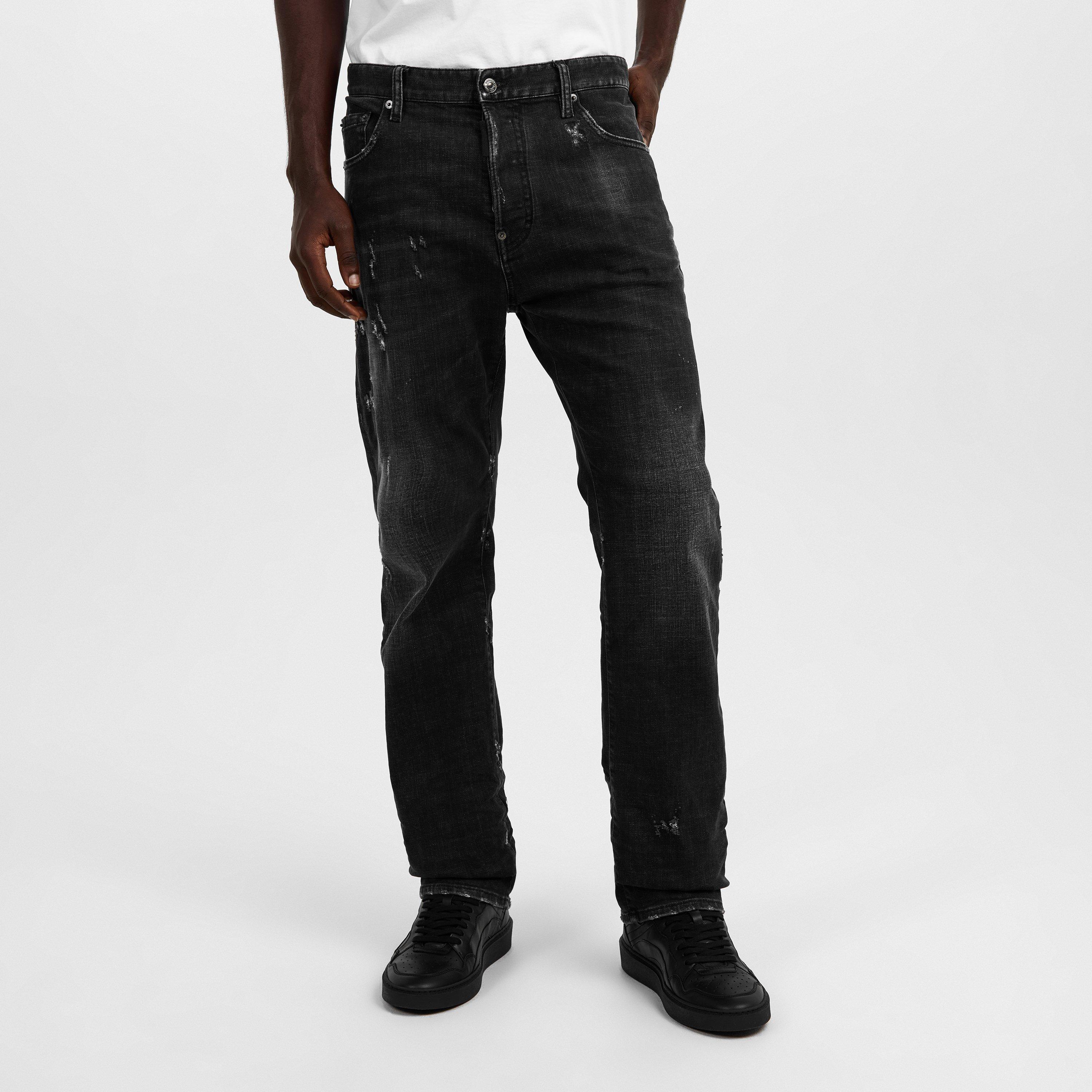 Black - DSquared2 - Men's Straight Leg Jeans - 3