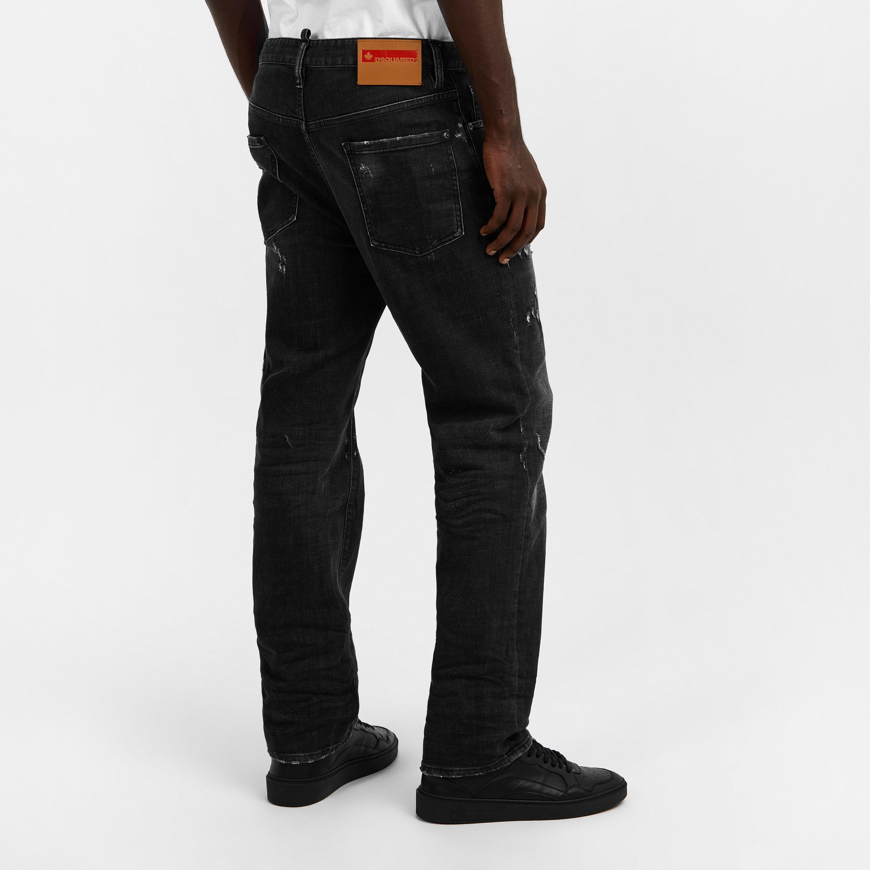 Black - DSquared2 - Men's Straight Leg Jeans - 4