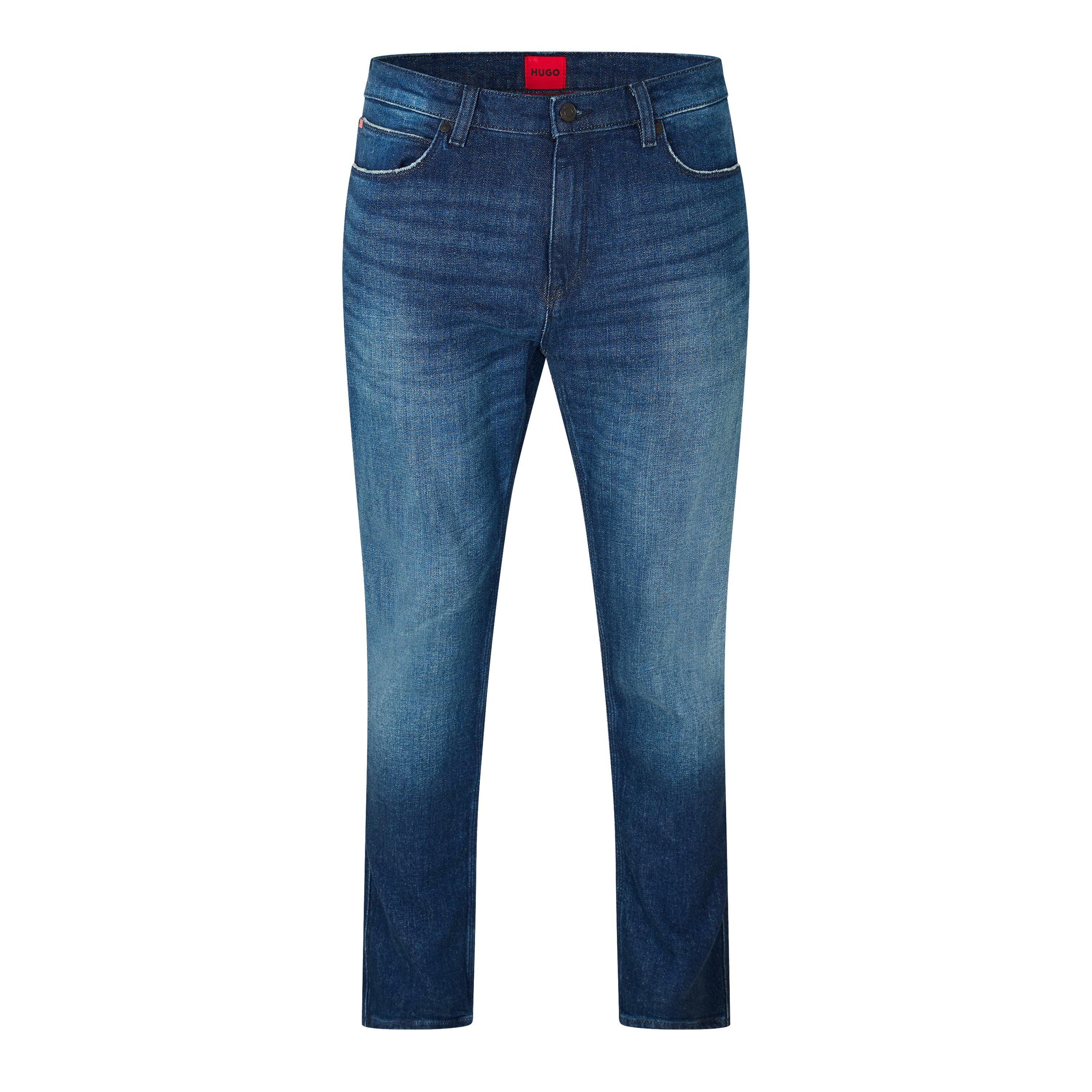 Dark Blue - Hugo - 708 10258290 02 Slim Fit Jeans Mens - 1