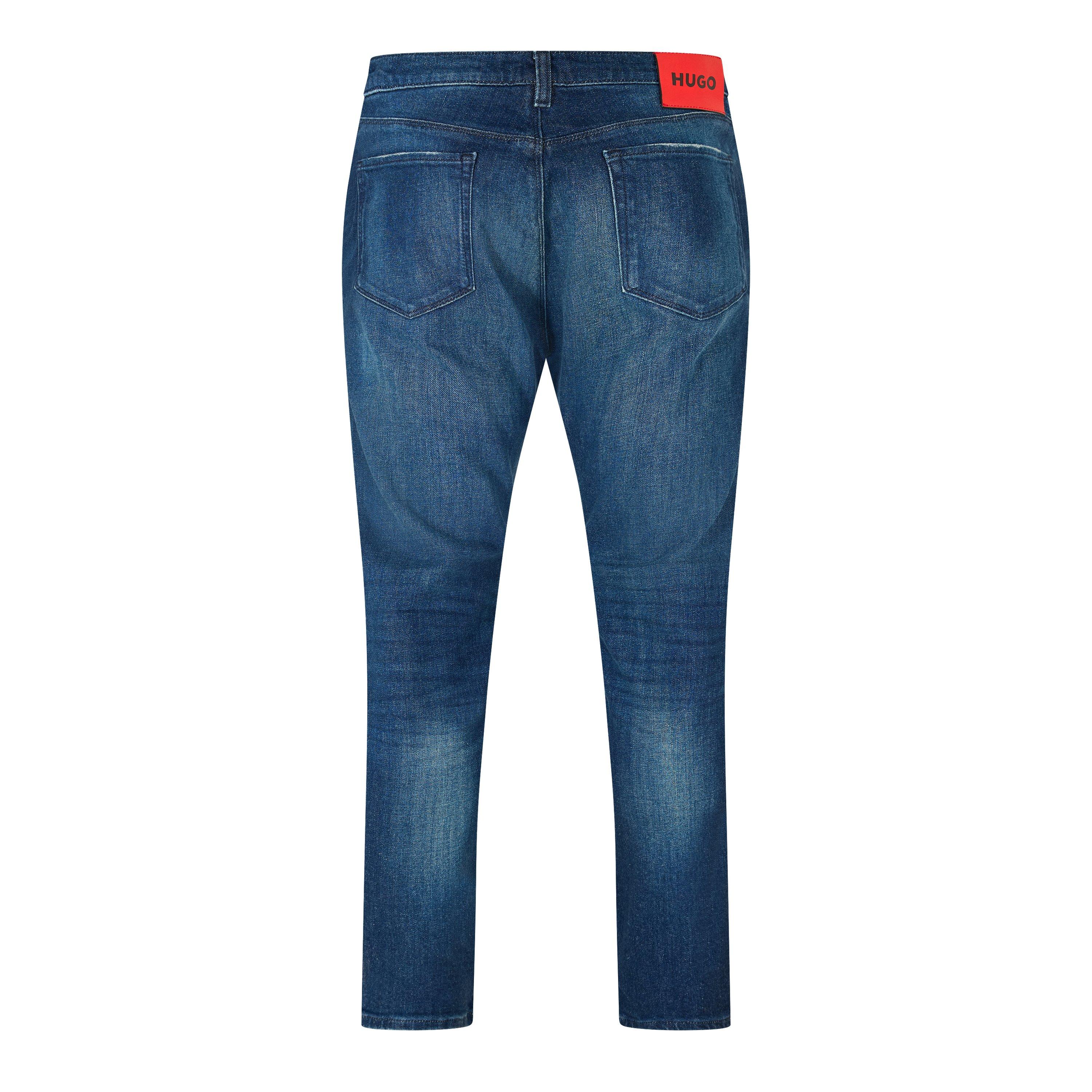 Dark Blue - Hugo - 708 10258290 02 Slim Fit Jeans Mens - 2