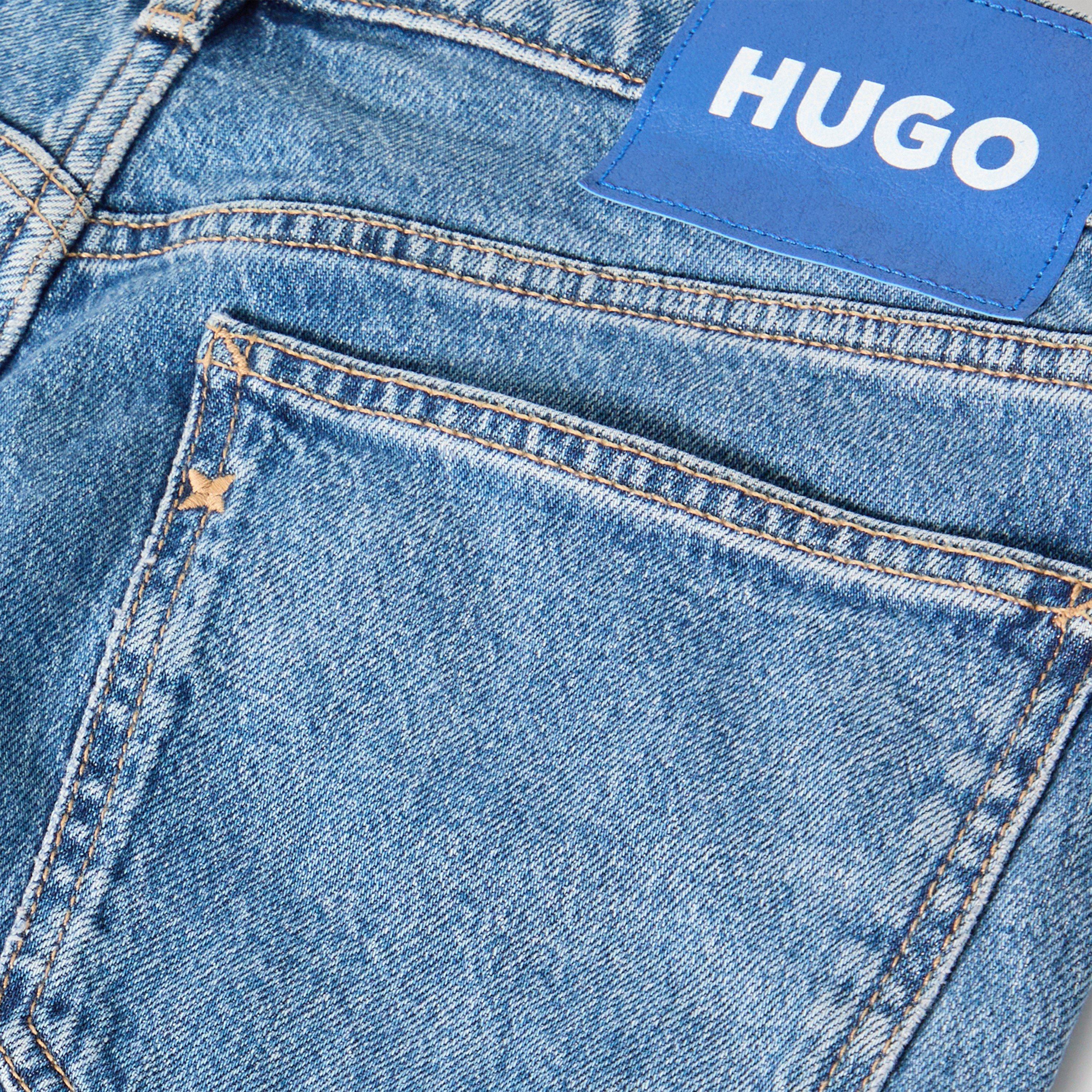 Pastel Blue - Hugo - Men's Denim Shorts - 3