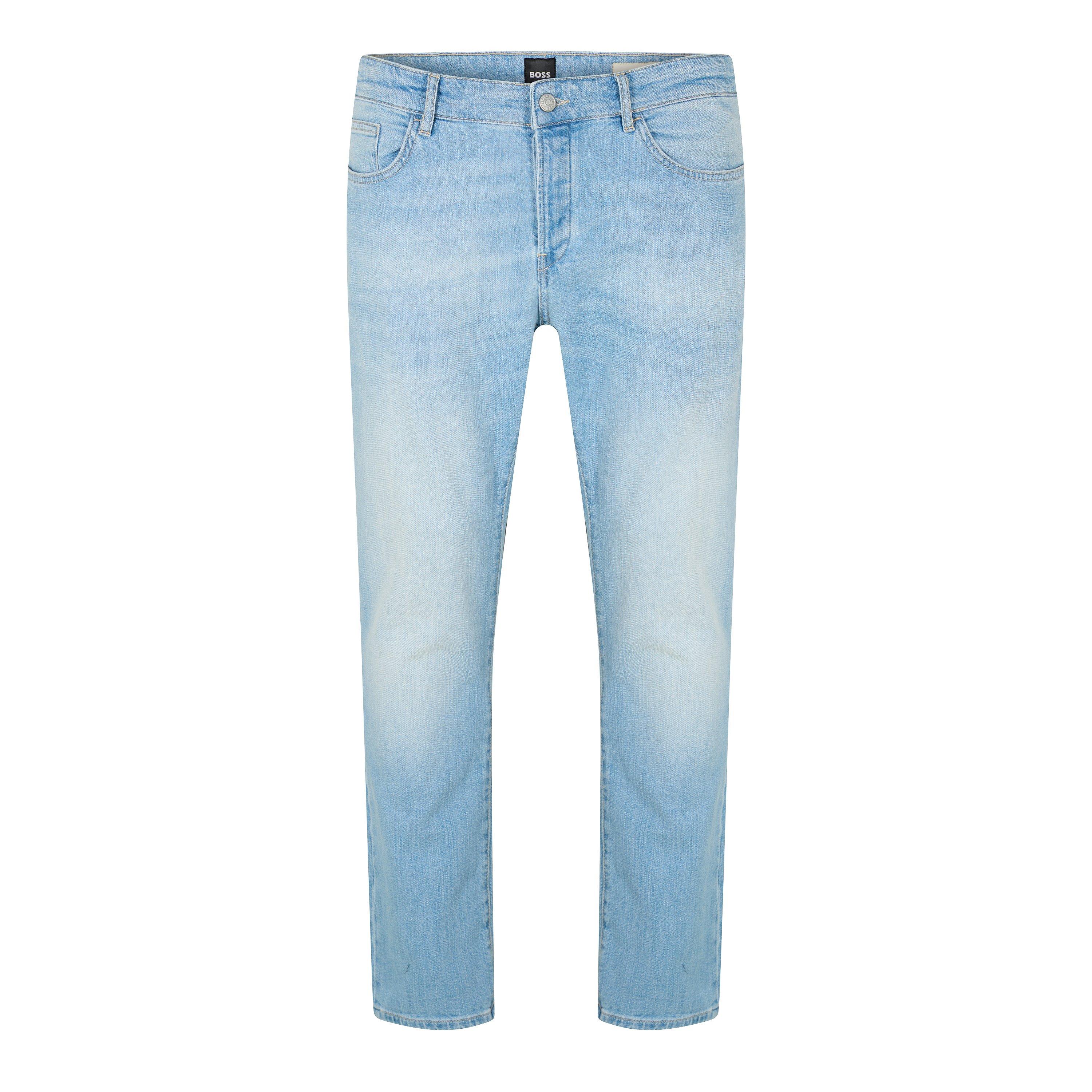 Boss Men's Delaware3 Bf Slim Fit Jeans - Turquoise/Aqua - 34W S