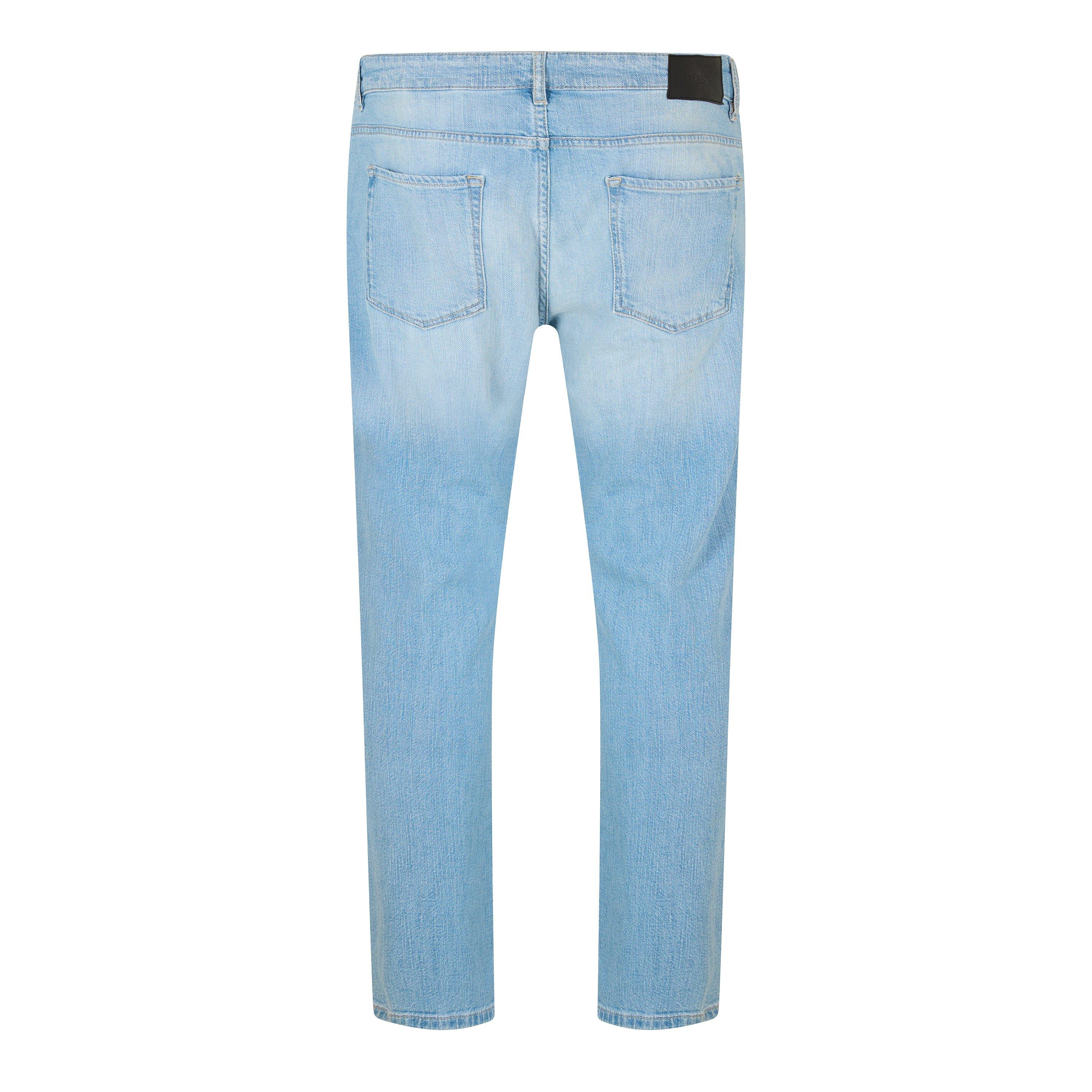 Turquoise/Aqua - Boss - Delaware3-1-Bf 10256521 03 Slim Fit Jeans Mens - 2