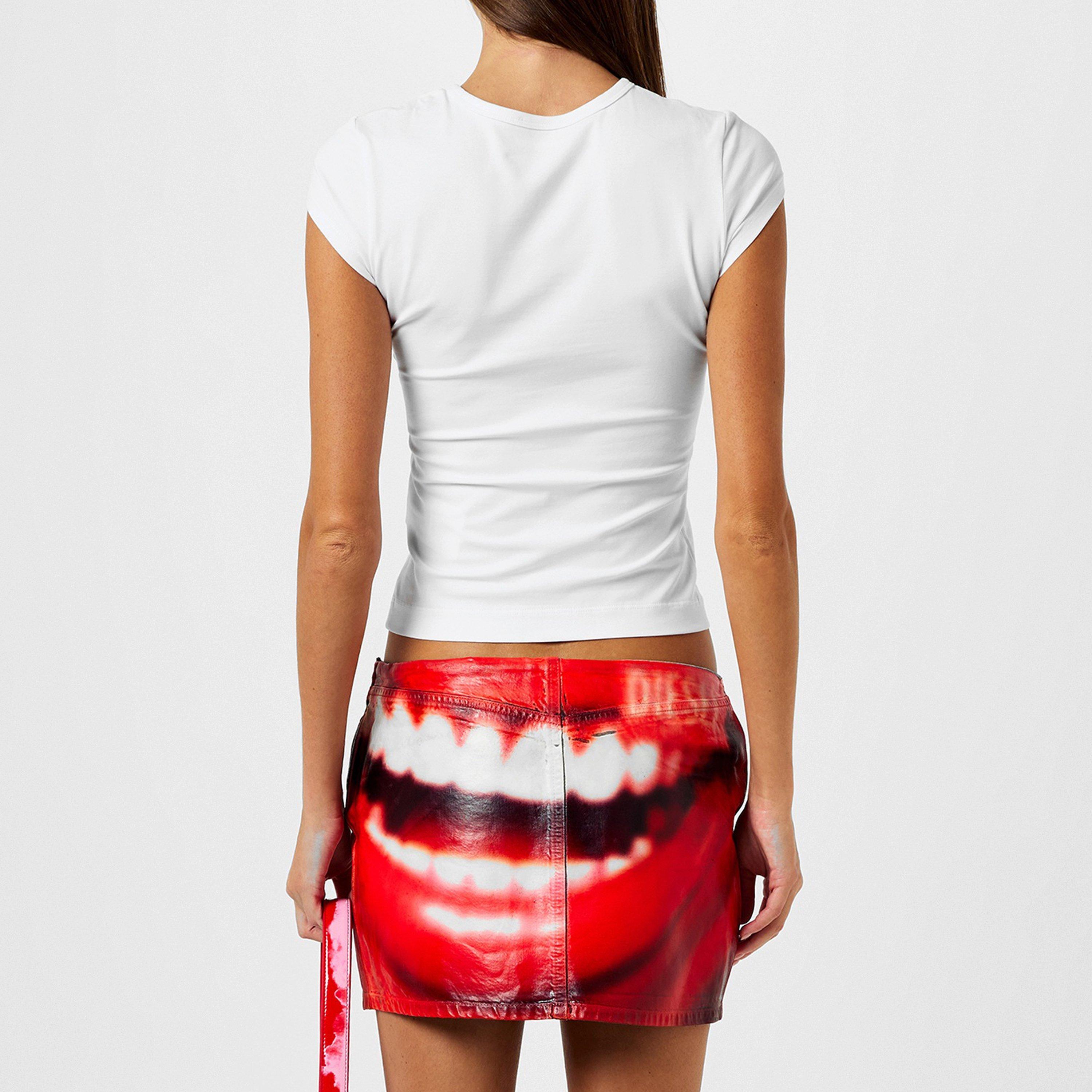 White - Diesel - T-Angie Oval D T-Shirt - 3