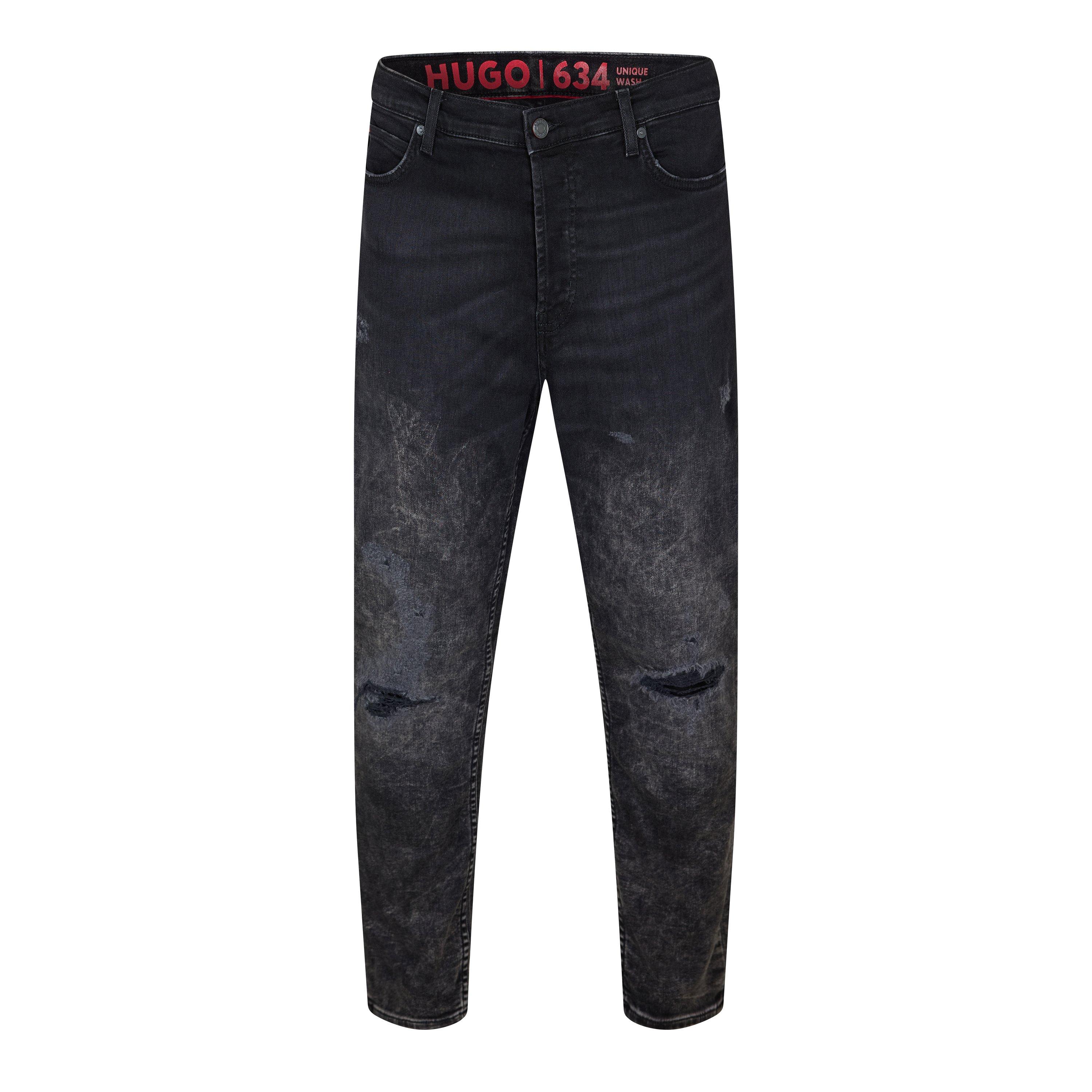 Dark Grey - Hugo - 634 10243500 07 Slim Fit Jeans Mens - 1