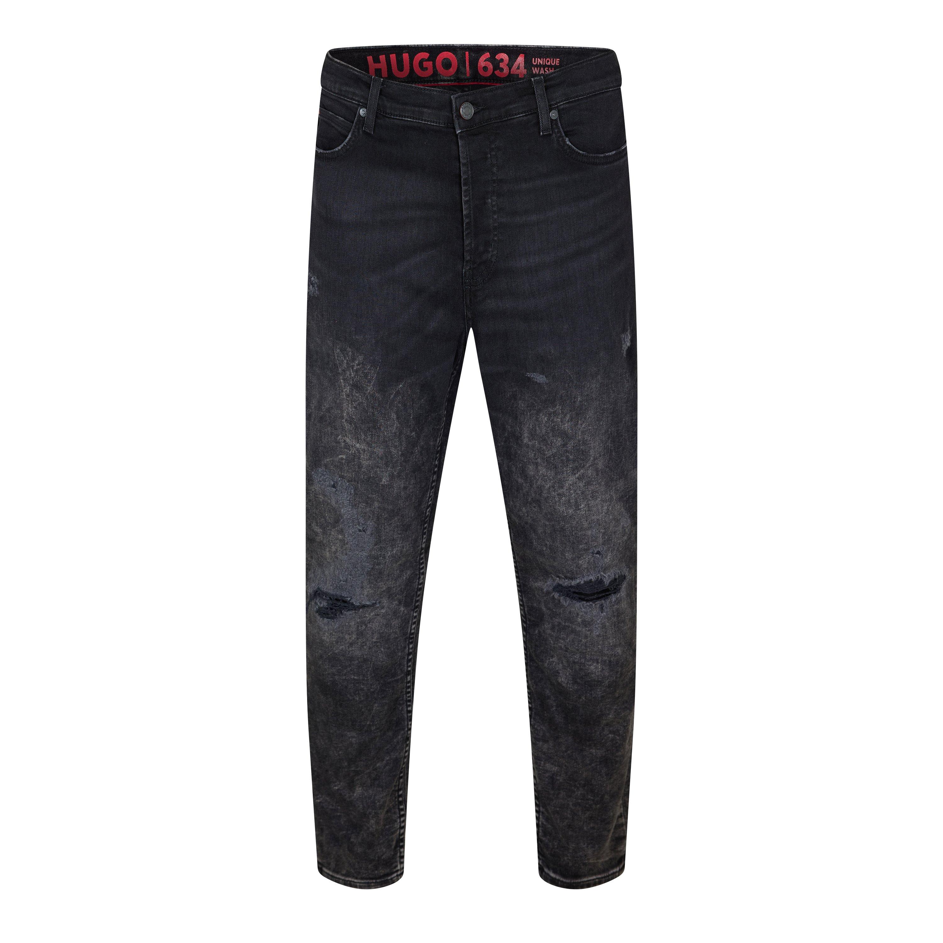 Hugo Men's 634 102 Slim Fit Jeans - Dark Grey - 30W R
