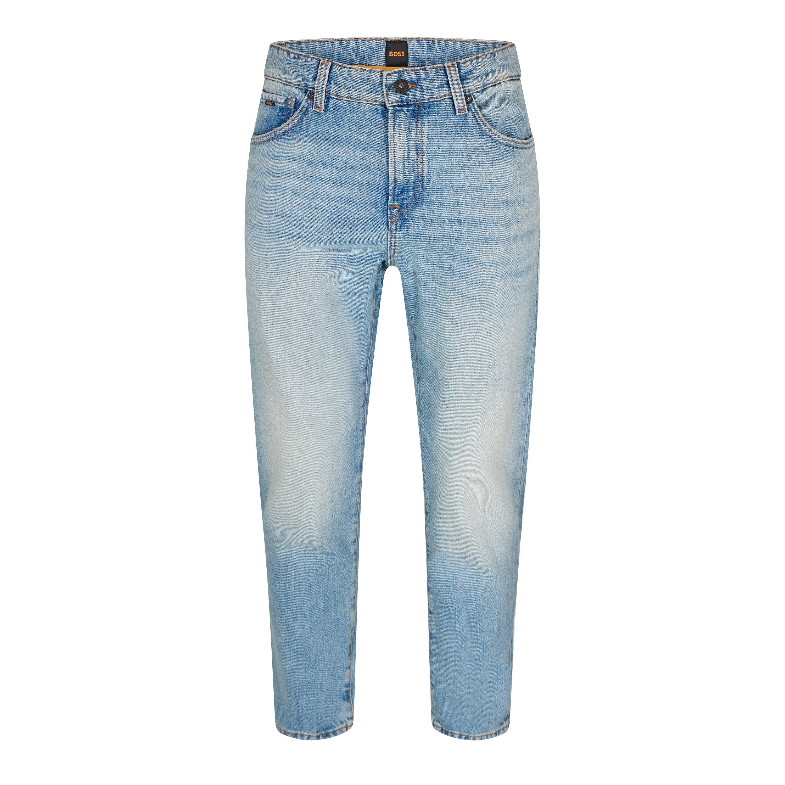 Turquoise/Aqua - Boss - Re.Maine Bc 10253474 03 Slim Fit Jeans Mens - 1