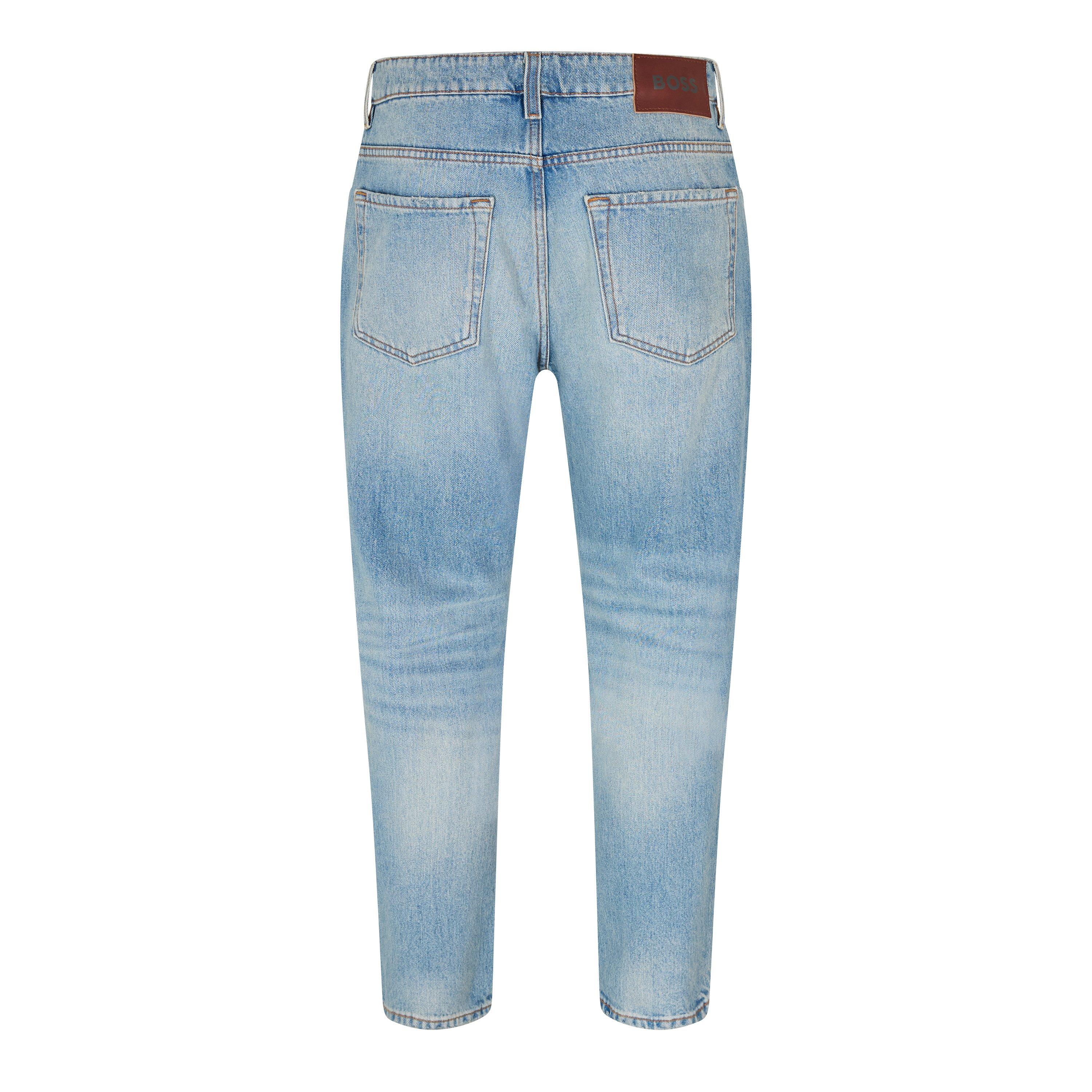 Turquoise/Aqua - Boss - Re.Maine Bc 10253474 03 Slim Fit Jeans Mens - 2