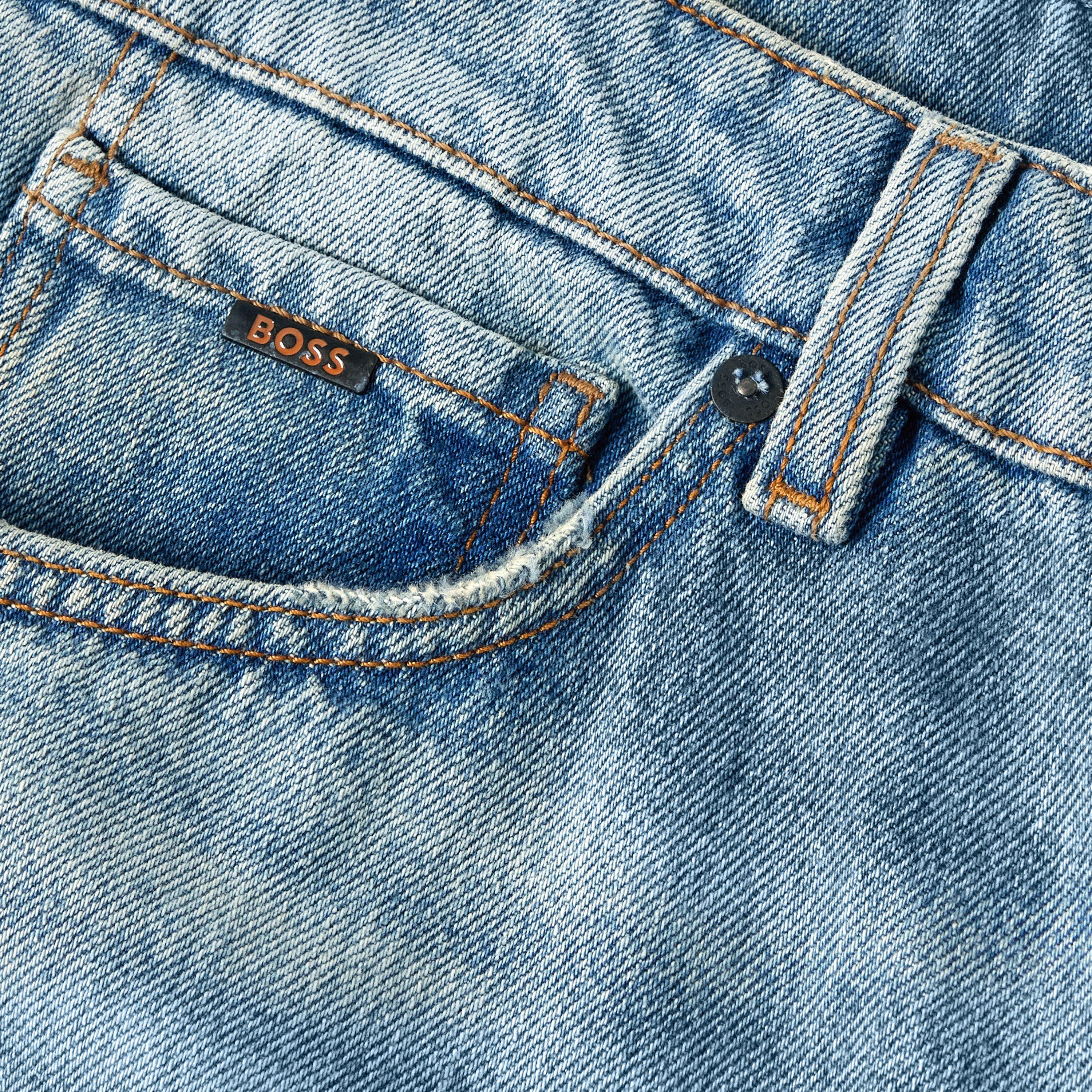 Turquoise/Aqua - Boss - Men's Re.Maine BC Slim Fit Jeans - 3