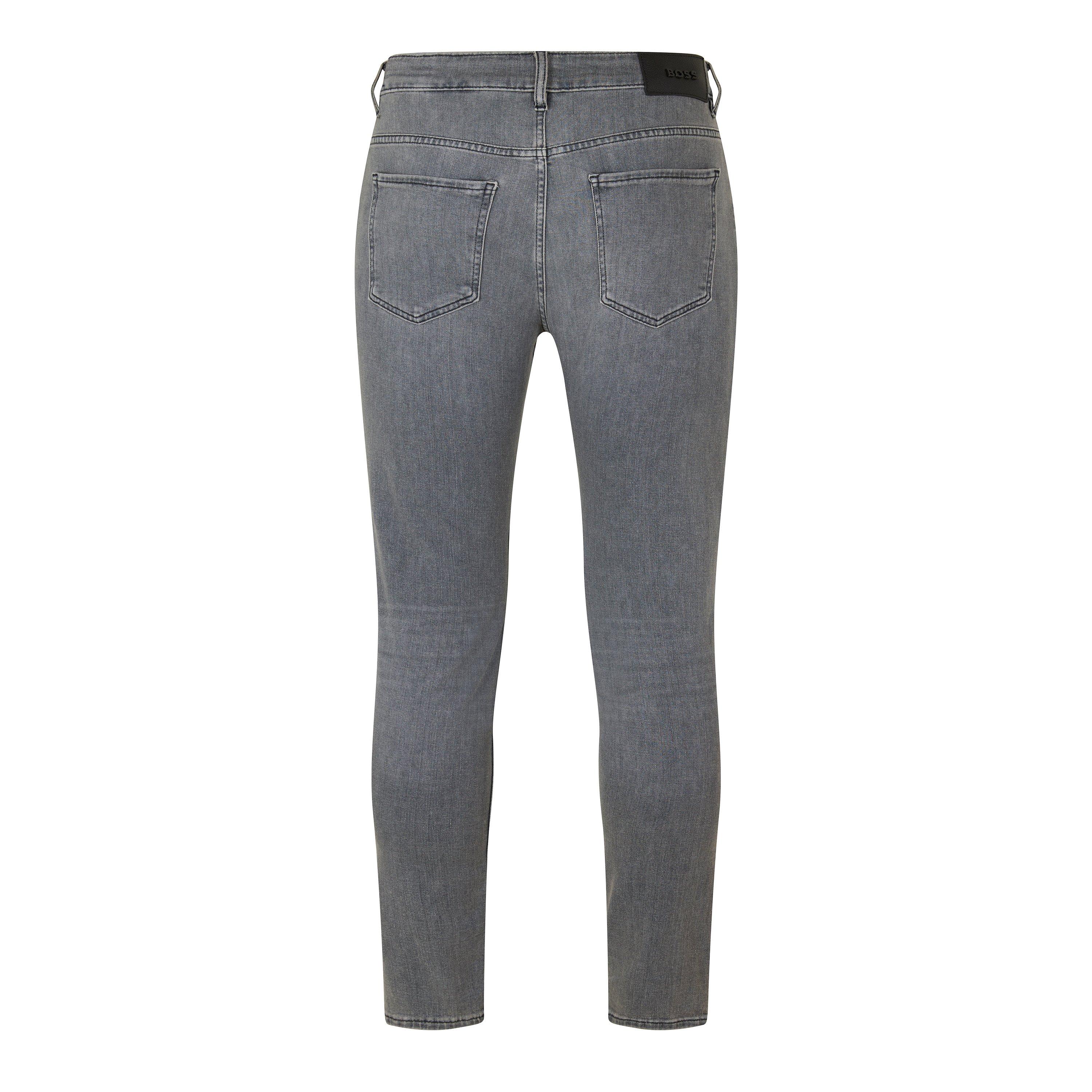 Dark Grey - Boss - Taber 10248716 02 Slim Fit Jeans Mens - 2