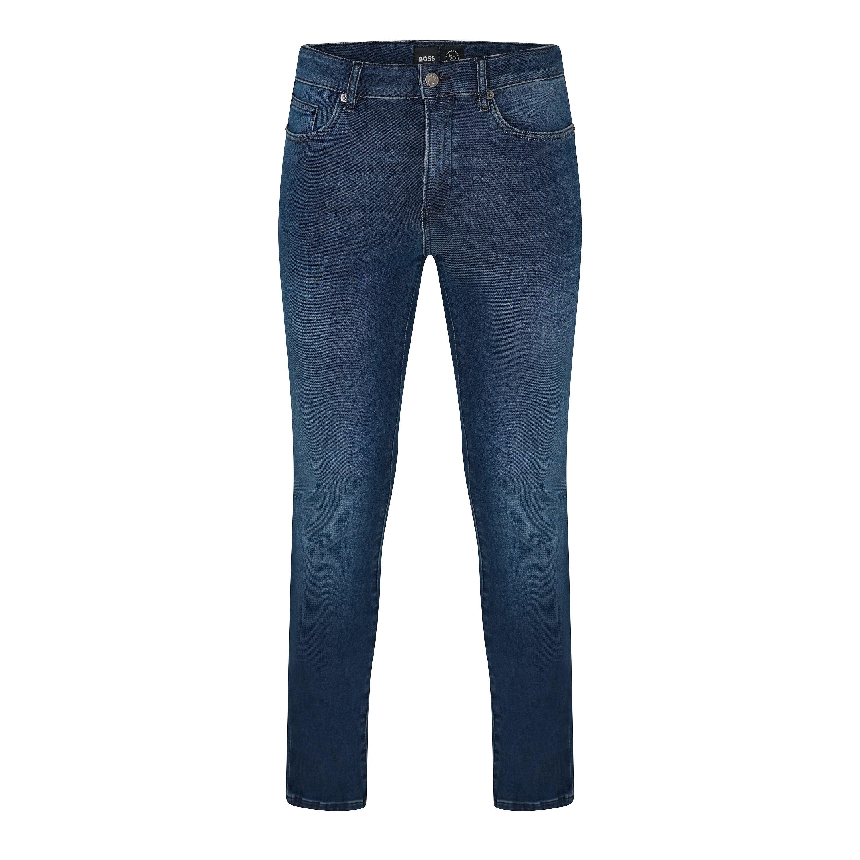 Medium Blue - Boss - P-Delaware 3-1 10251320 03 Slim Fit Jeans Mens - 1