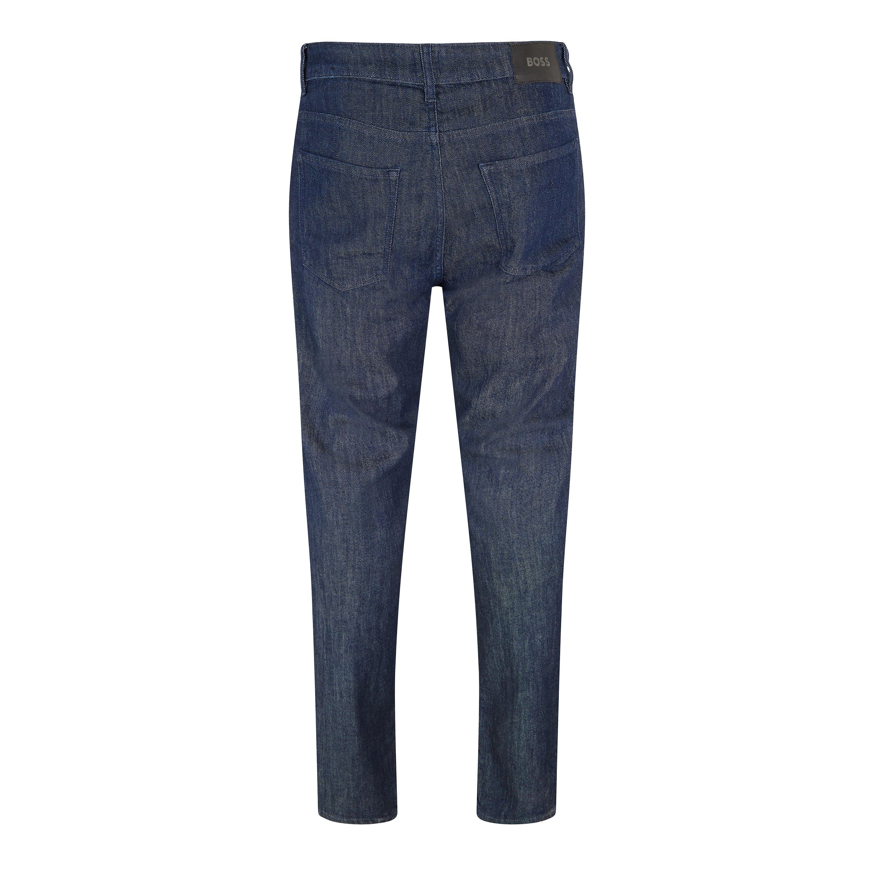 Dark Blue - Boss - Delaware3-1-Bf 10256521 02 Slim Fit Jeans Mens - 2