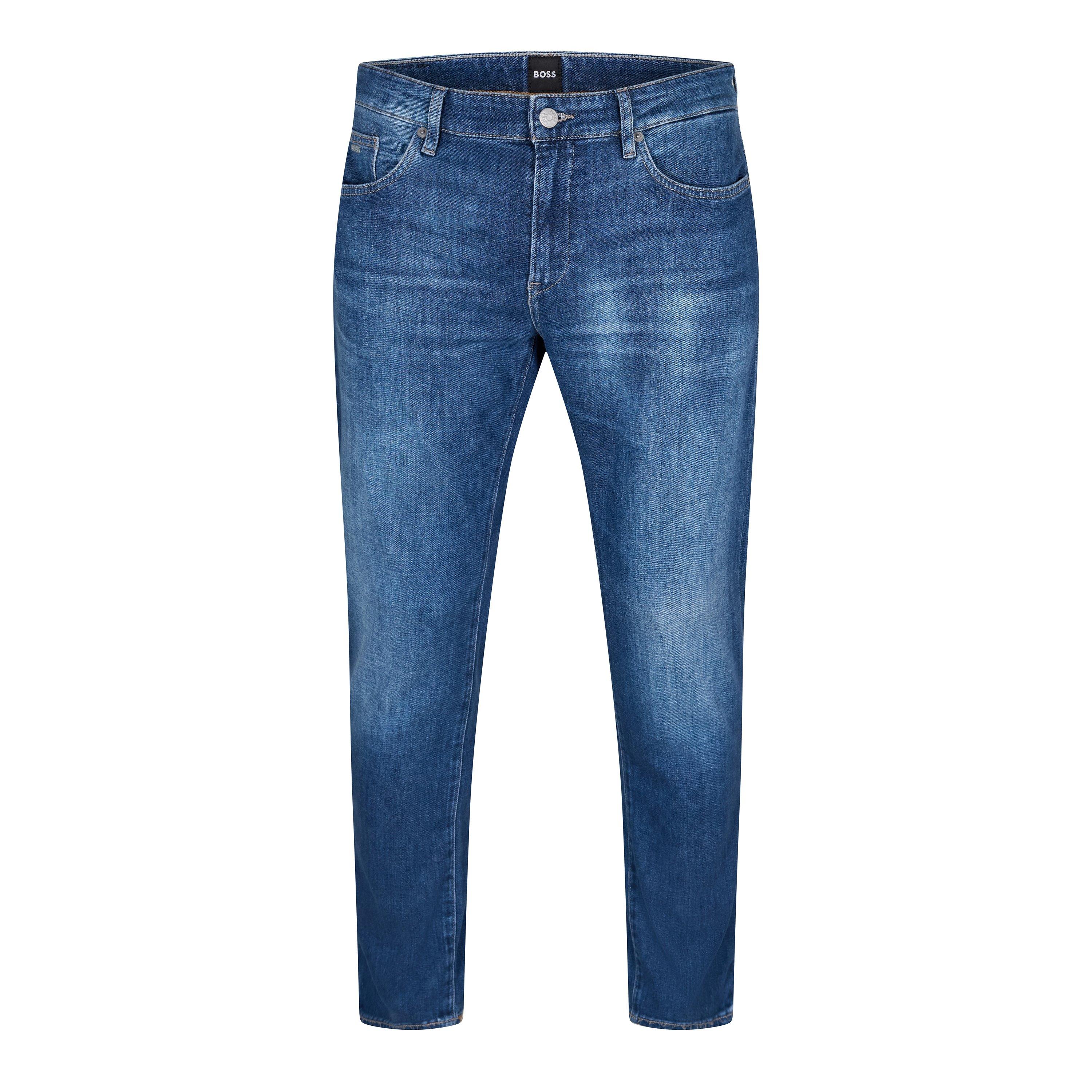 Medium Blue - Boss - Men's Delaware3-1 771 Slim Fit Jeans - 1