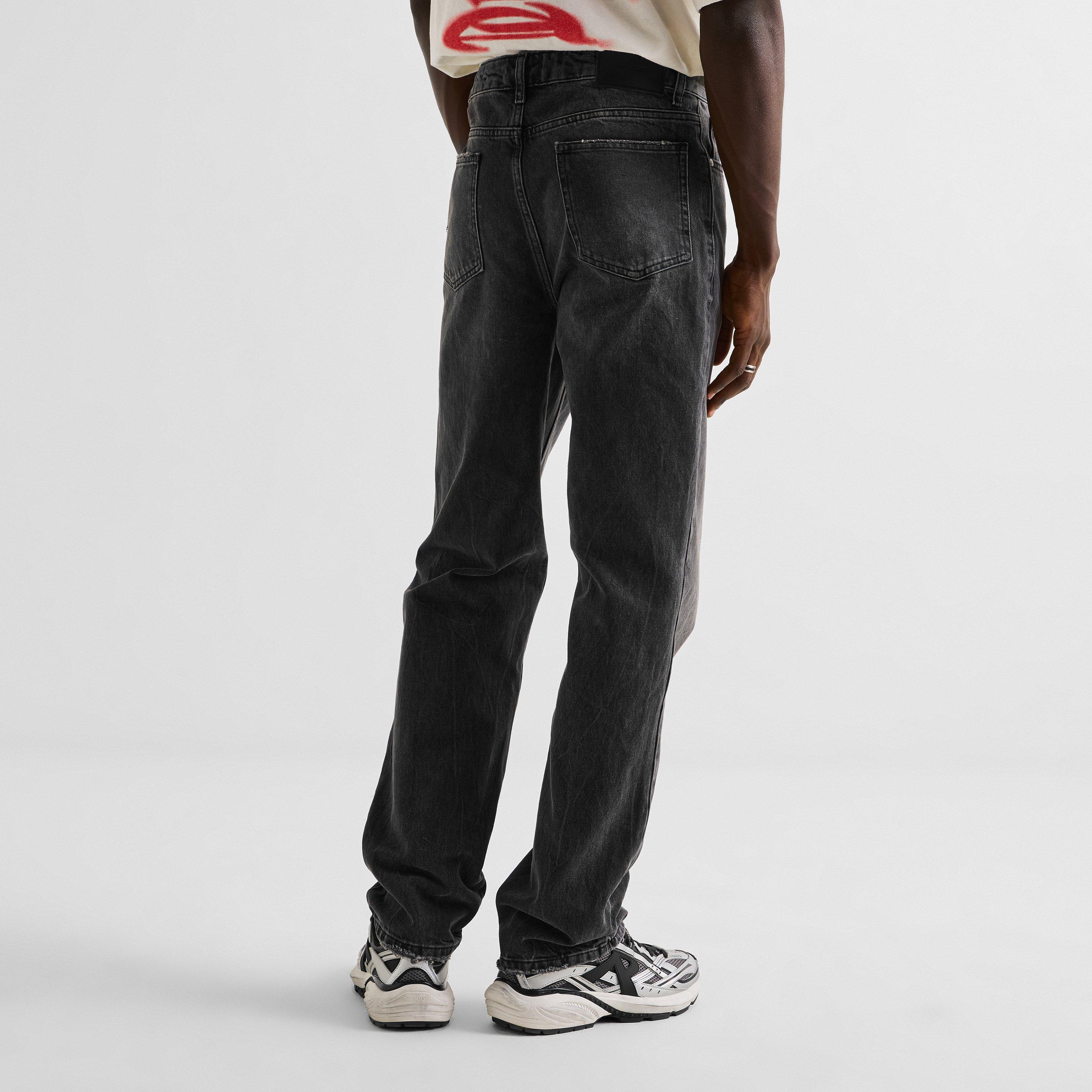 Diffused Black - Represent - Men's Heaton Cotton Slim-Fit Jeans - 4